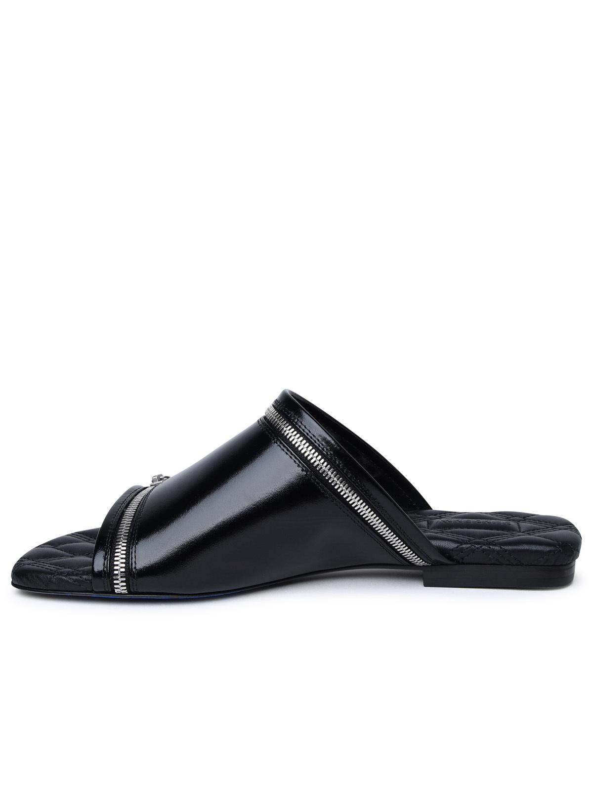 Burberry Woman Burberry Black Leather Slippers - 3