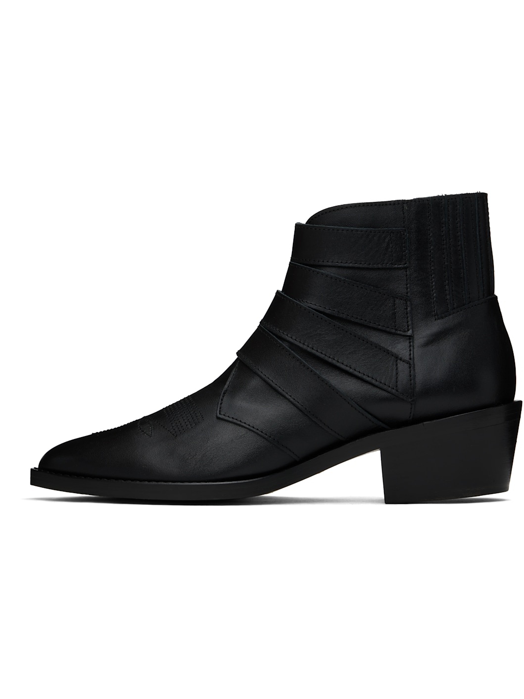 Black Buckle Boots - 3