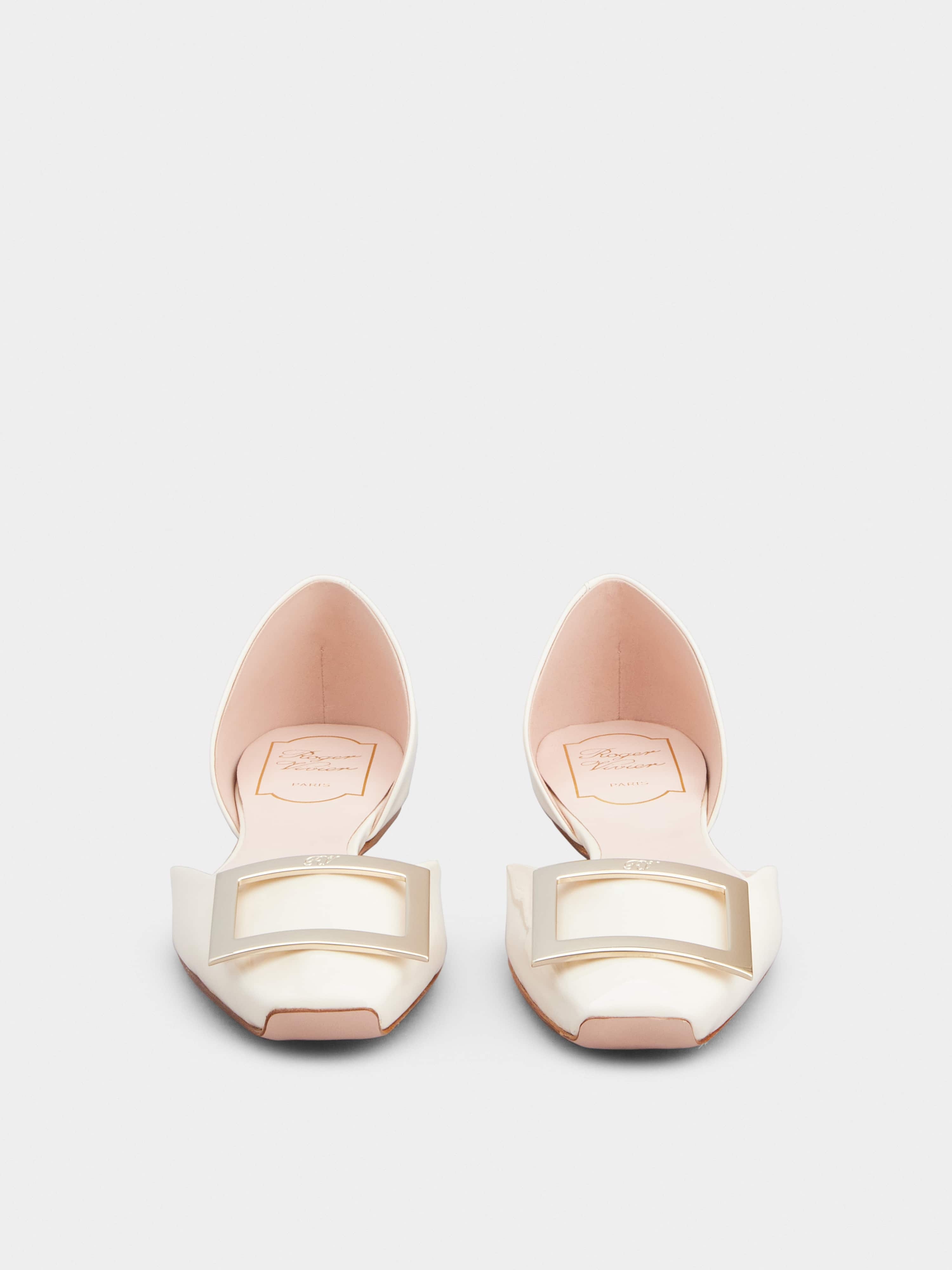Trompette Dorsay Metal Buckle Ballerinas in Patent Leather - 7