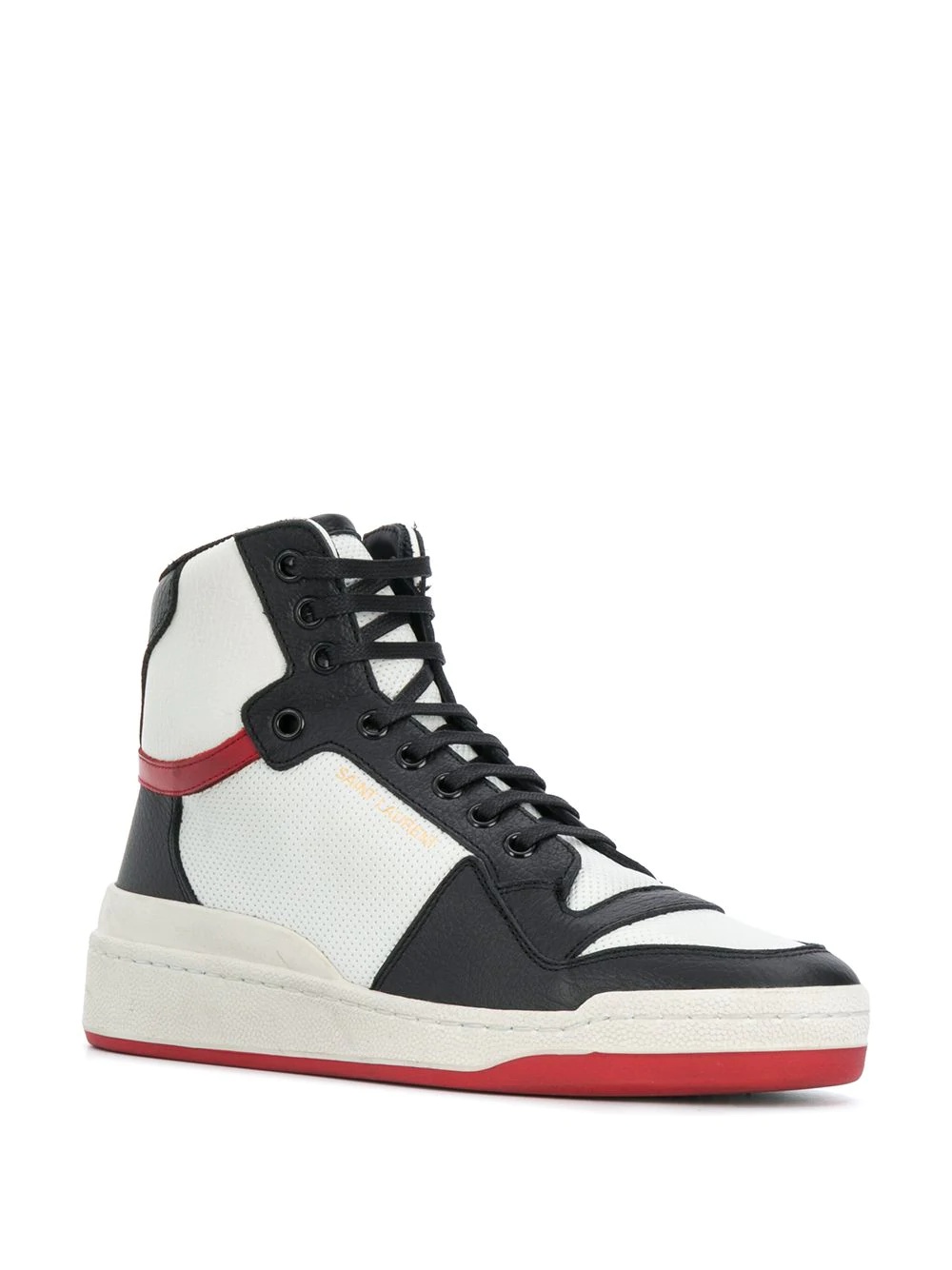 panelled high-top sneakers - 2