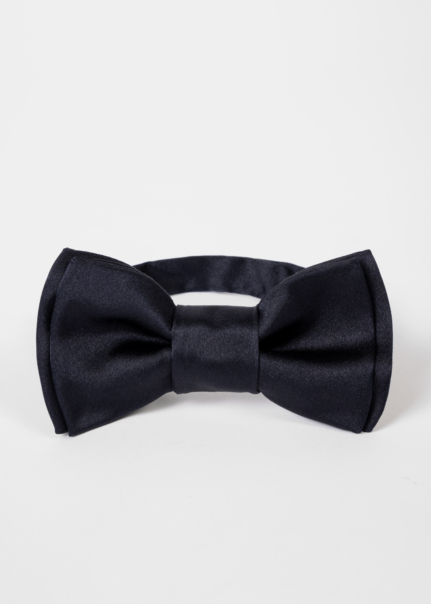 Navy Pre-Tied Silk Bow Tie - 4