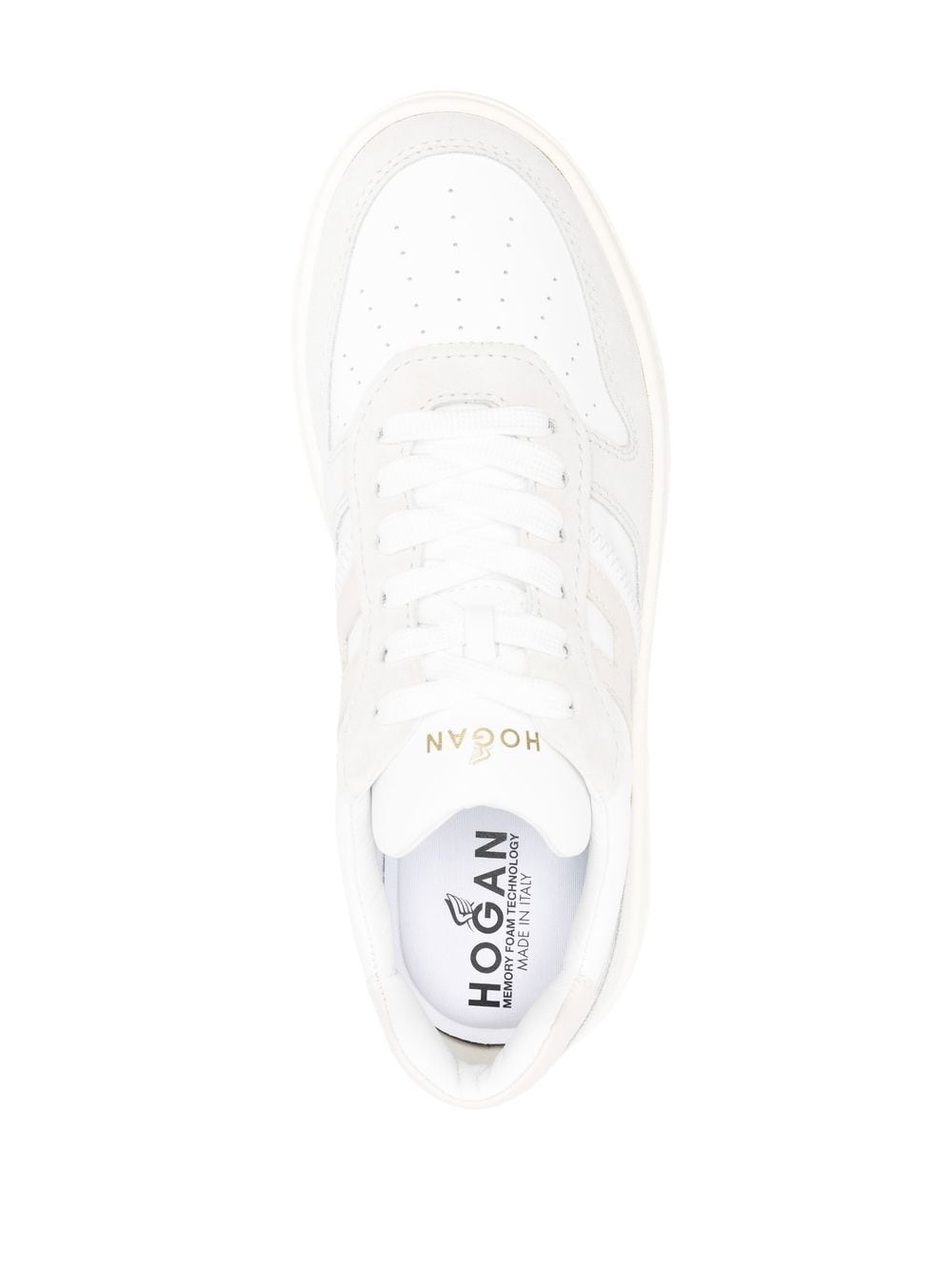 lace-up low-top sneakers - 4