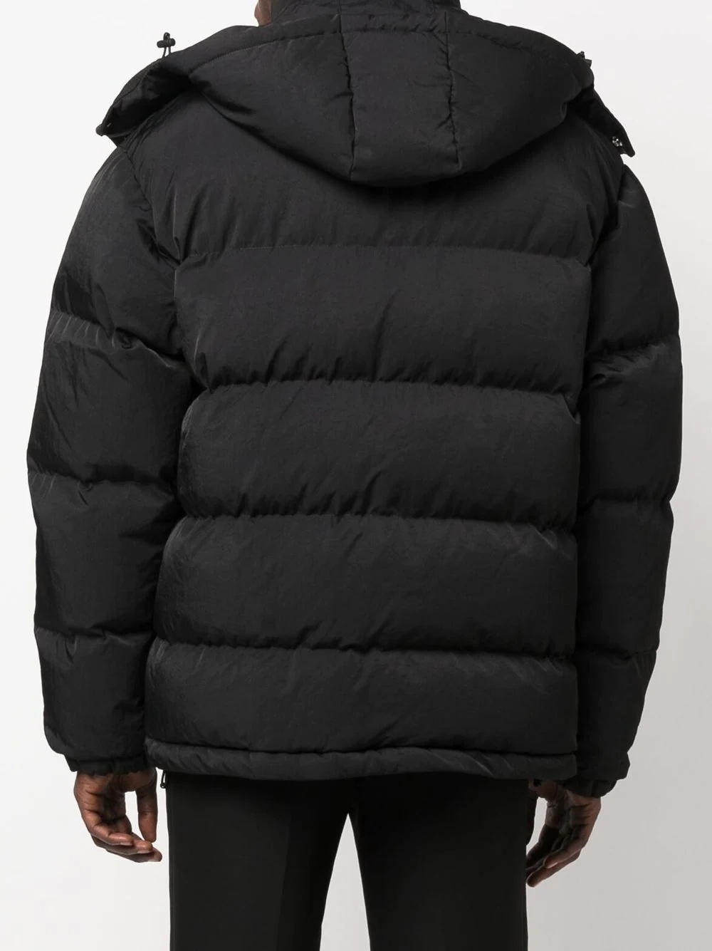 logo-patch puffer jacket - 4