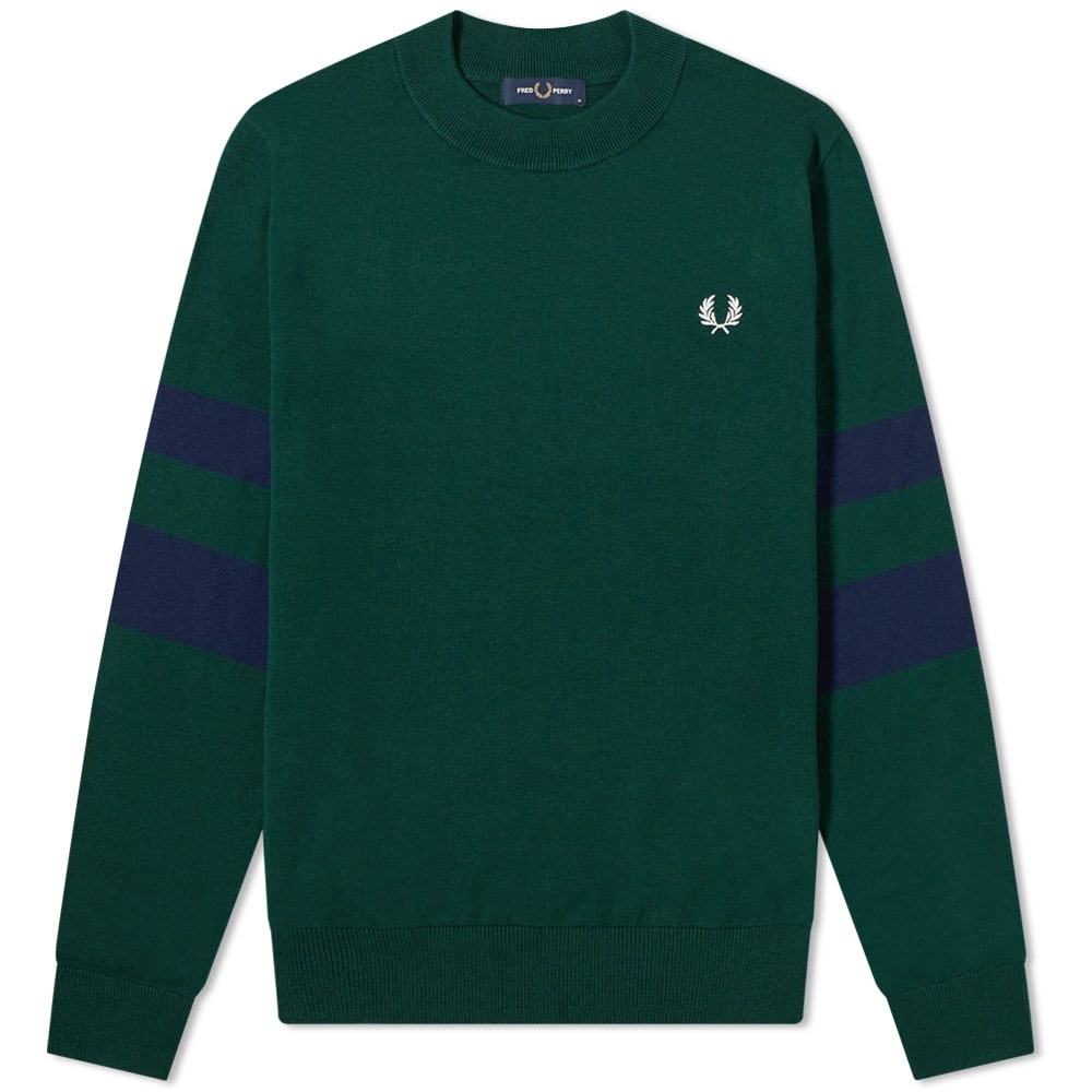 Fred Perry Authentic Tipped Sleeve Crew Knit - 1