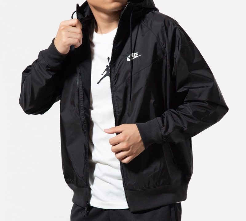 Nike Outdoor Sports Zipper Windproof Casual Jacket Black AR2192-010 - 5