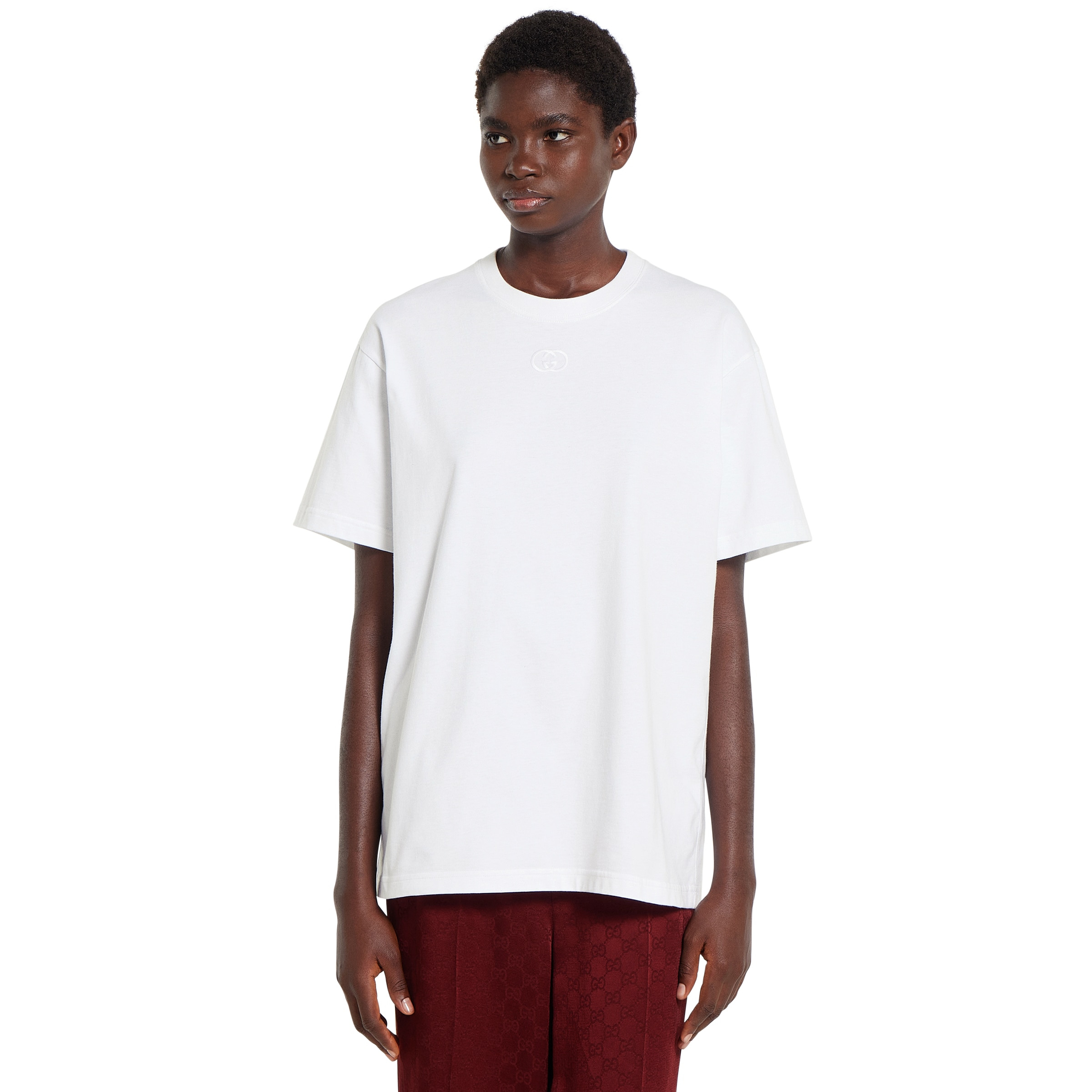 Cotton jersey T-shirt with embroidery - 3