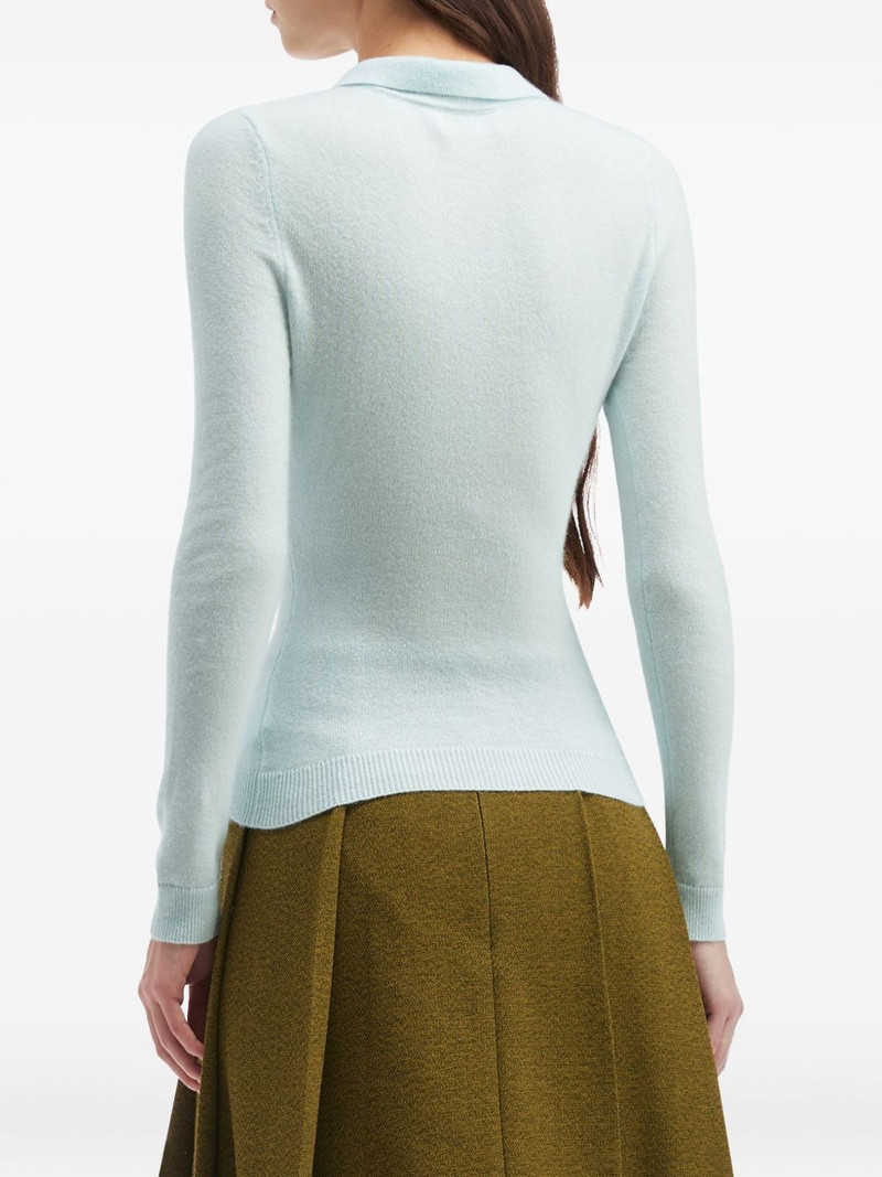Buttoned collared cardigan 4