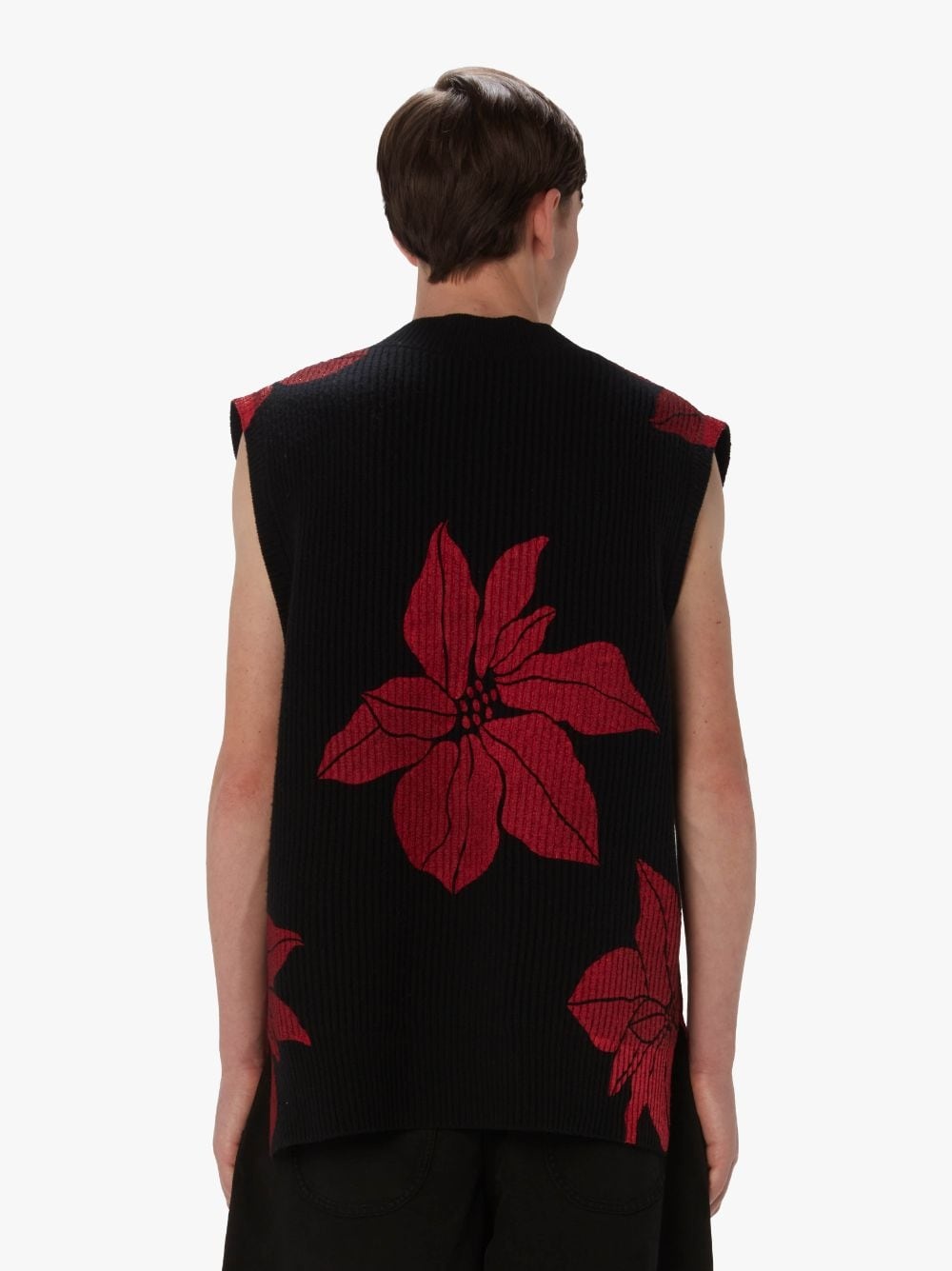 PRINTED V-NECK VEST - 3