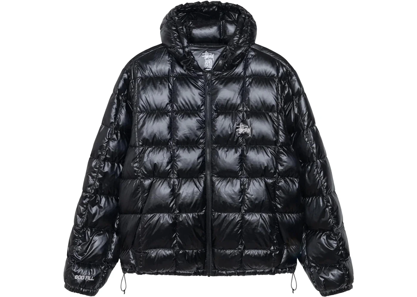 Stussy Midweight Hooded Puffer Black - 1