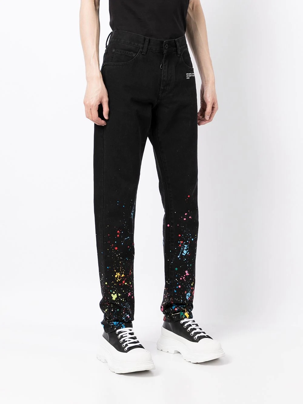 X Marais Splatter slim jeans - 3