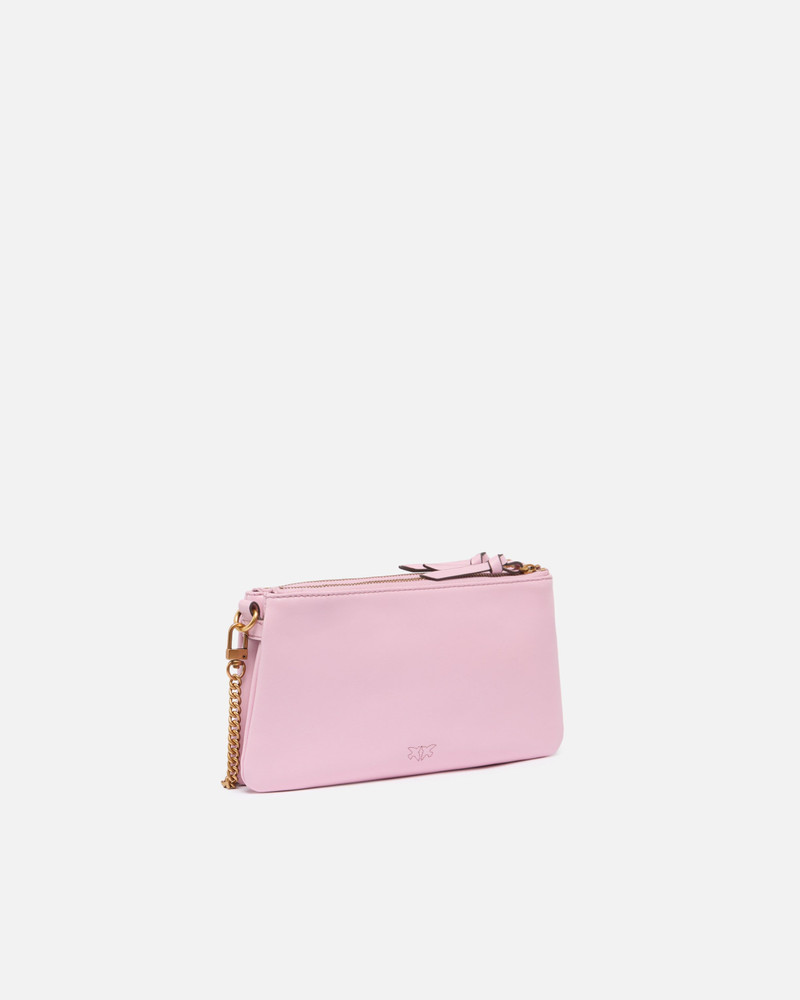 PINKO LEATHER MINI DOUBLE BAG WITH SHOULDER STRAP outlook