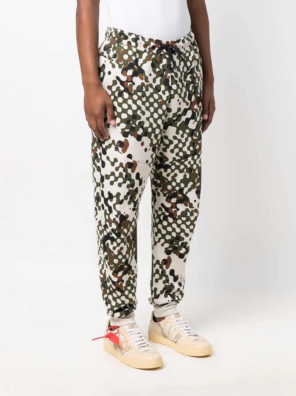 abstract camouflage-print joggers - 3