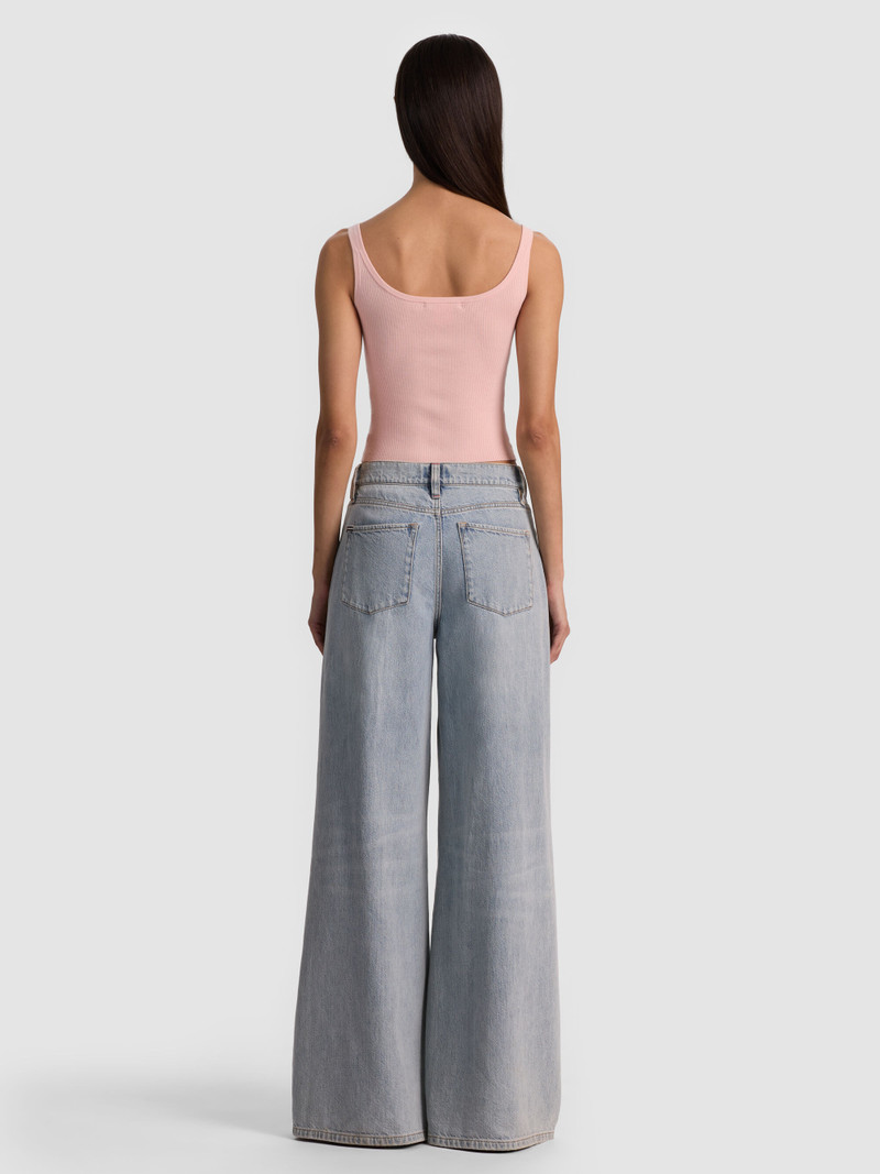 Alice + Olivia SHANA RIBBED TANK outlook