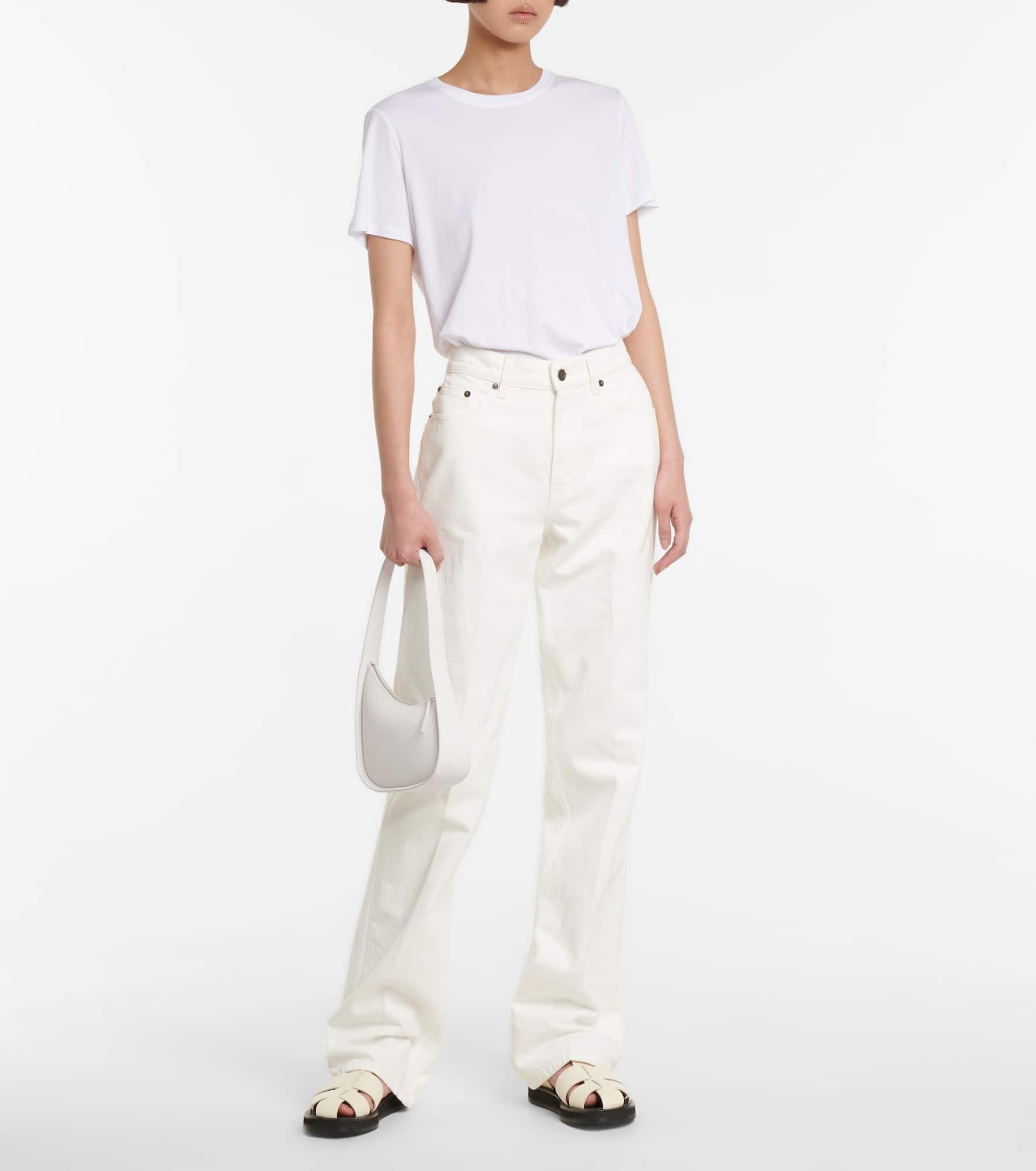 Half Moon leather shoulder bag - 5