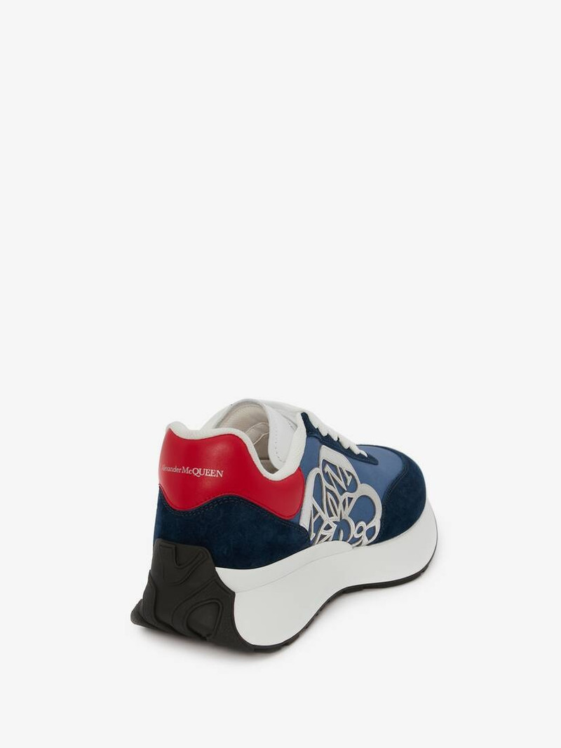 Alexander McQueen Sprint Runner in Navy/red outlook
