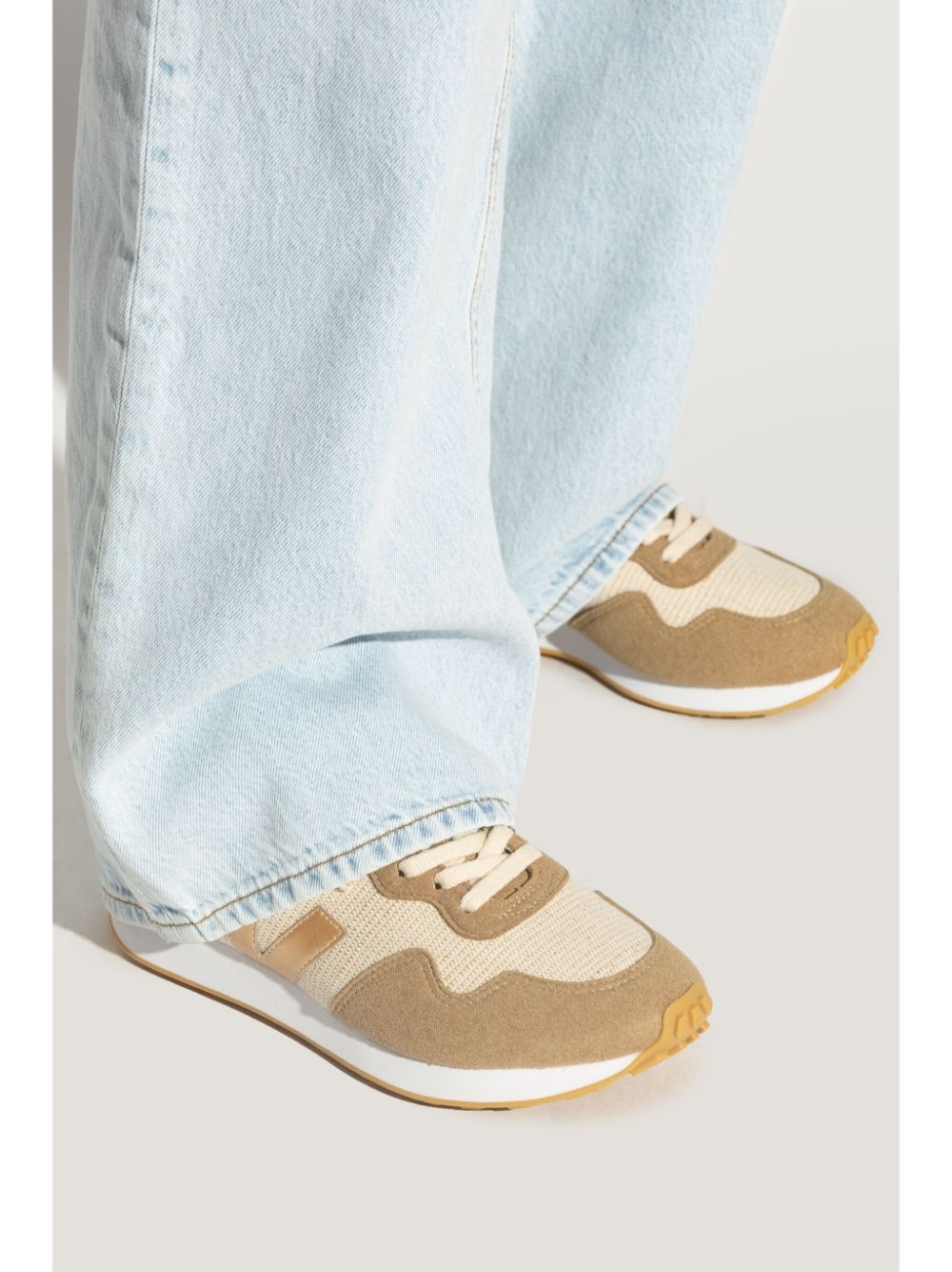 logo-patch lace-up sneakers - 2