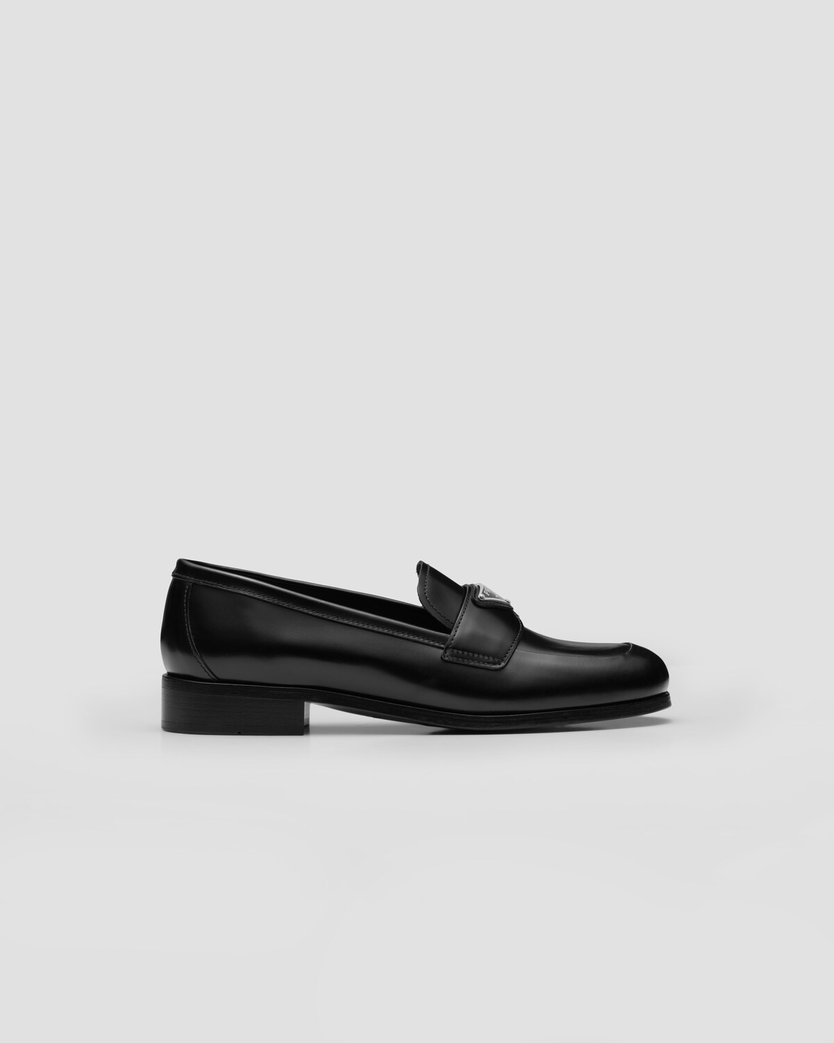 Brushed leather loafers - 4