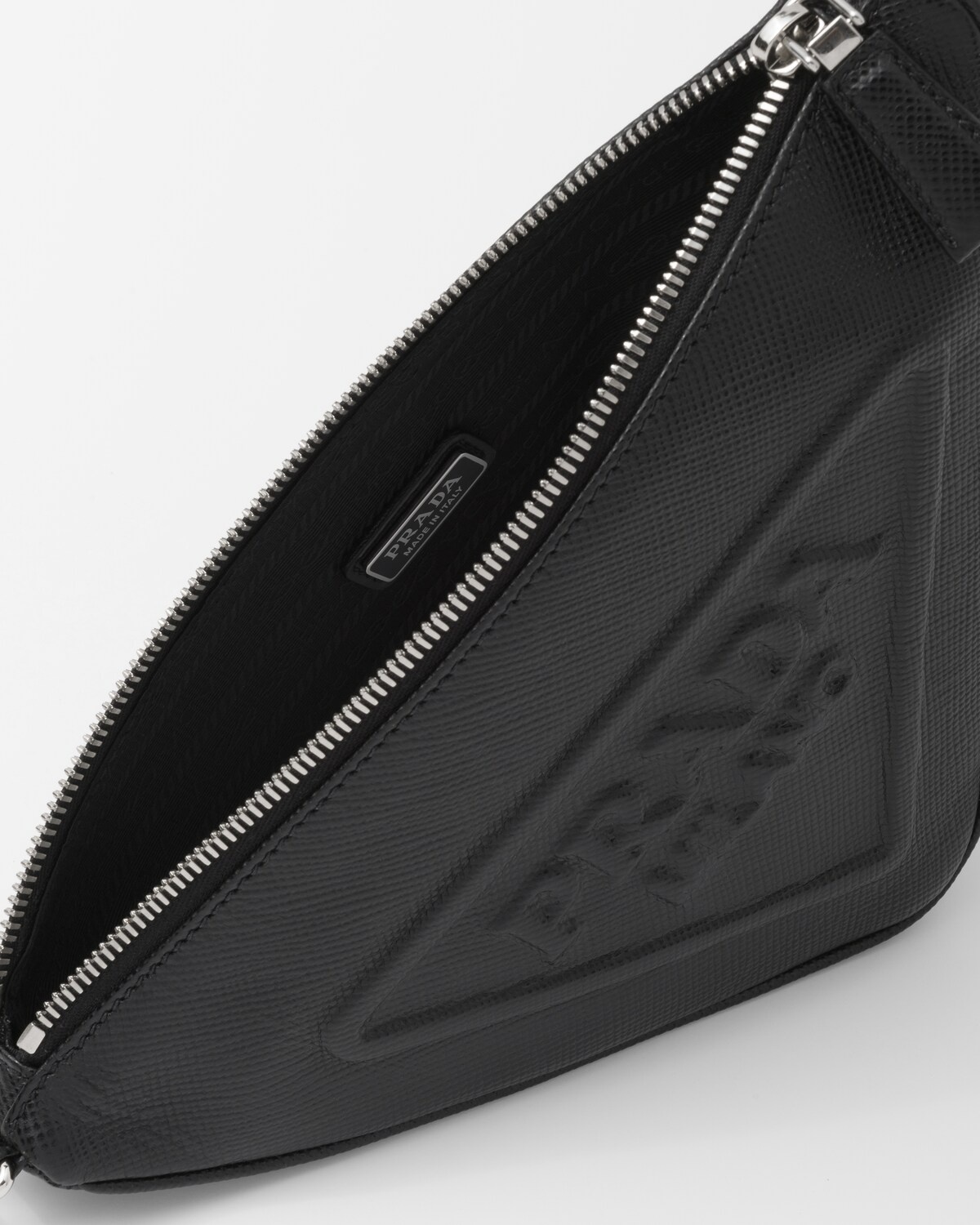 Leather Prada Triangle pouch - 5