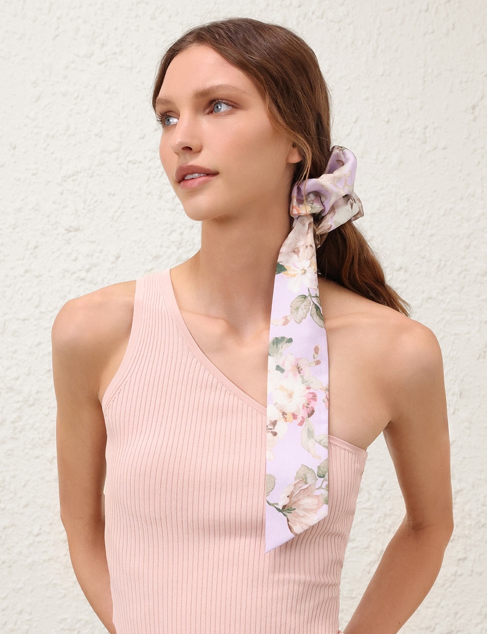 PRINTED SILK SCRUNCHIE - 4
