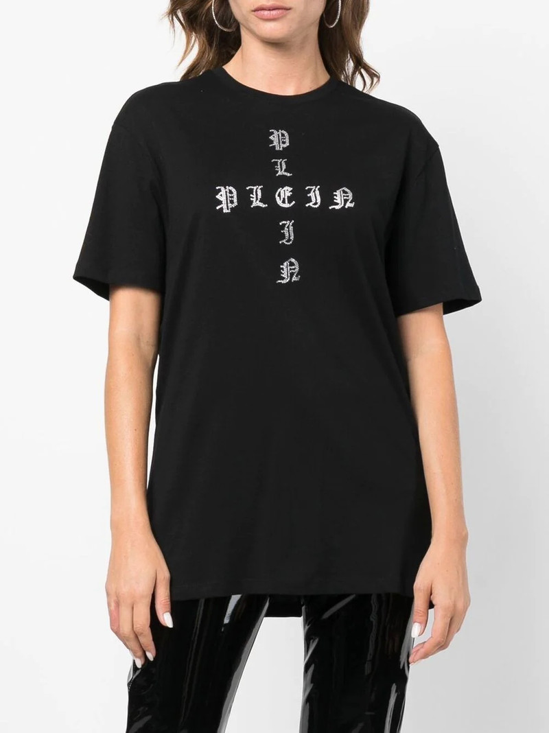 Gothic Plein crystal-embellished T-shirt 3