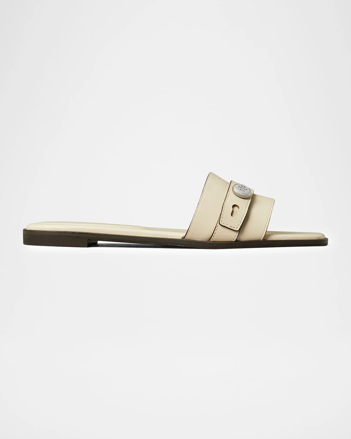 Romy Leather Slide Sandals - 1