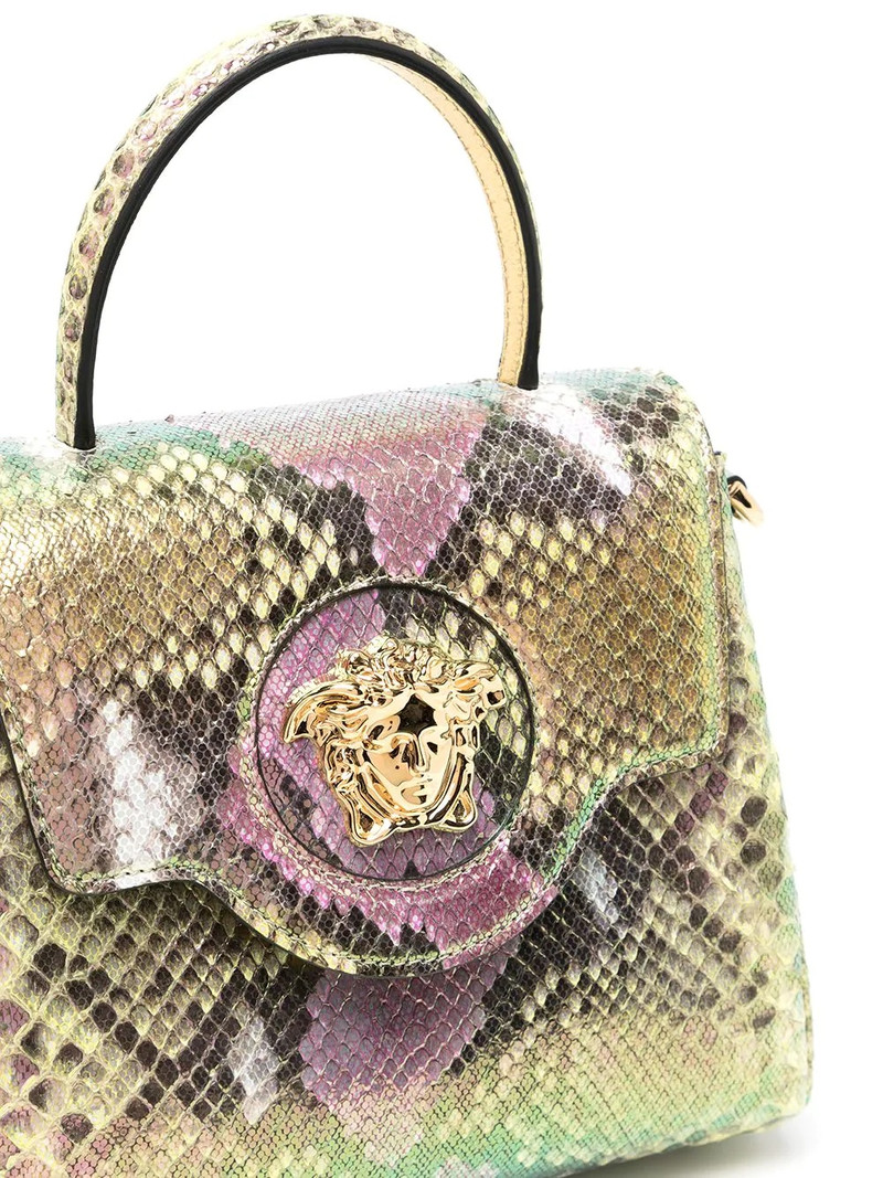 La Medusa snakeskin tote bag 4