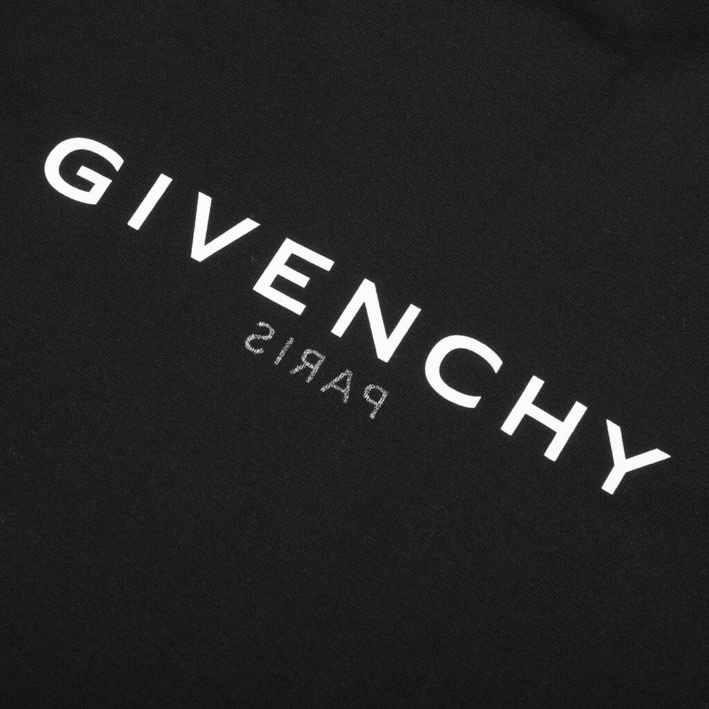 SLIM FIT REVERSE PRINT T-SHIRT - BLACK - 4