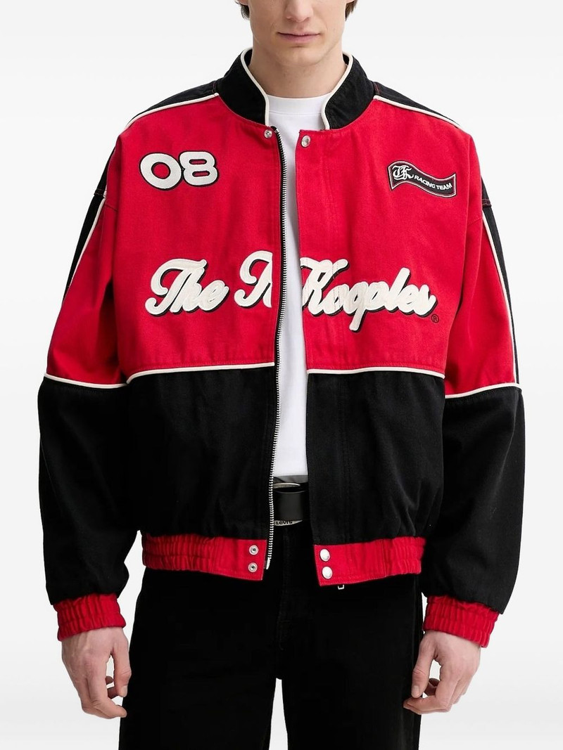 racing-number panelled jacket 1