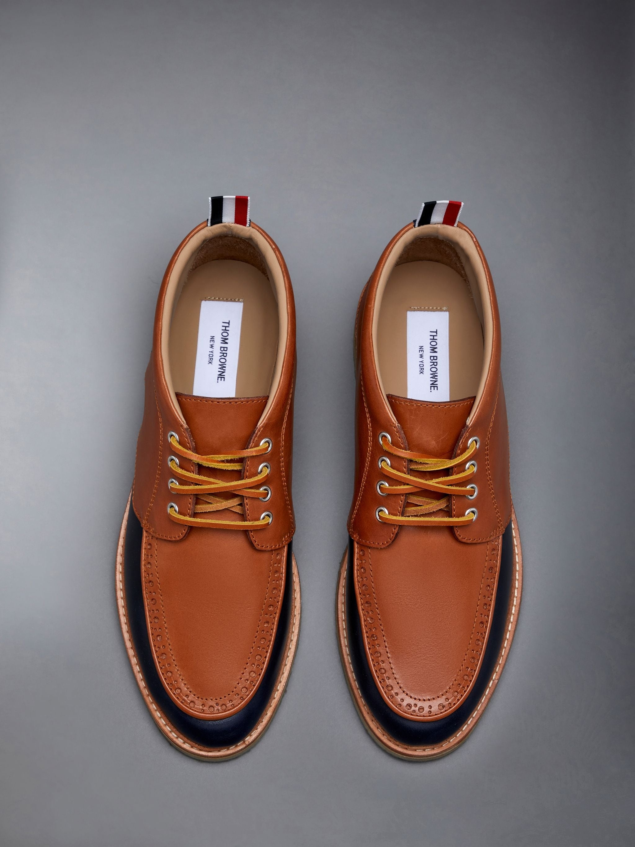 Vacchetta Leather Crepe Sole Mid Top Deck Shoe - 5