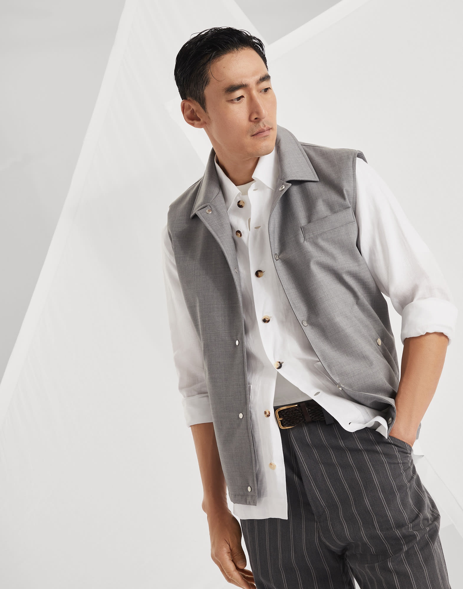 Linen easy fit guayabera - 4