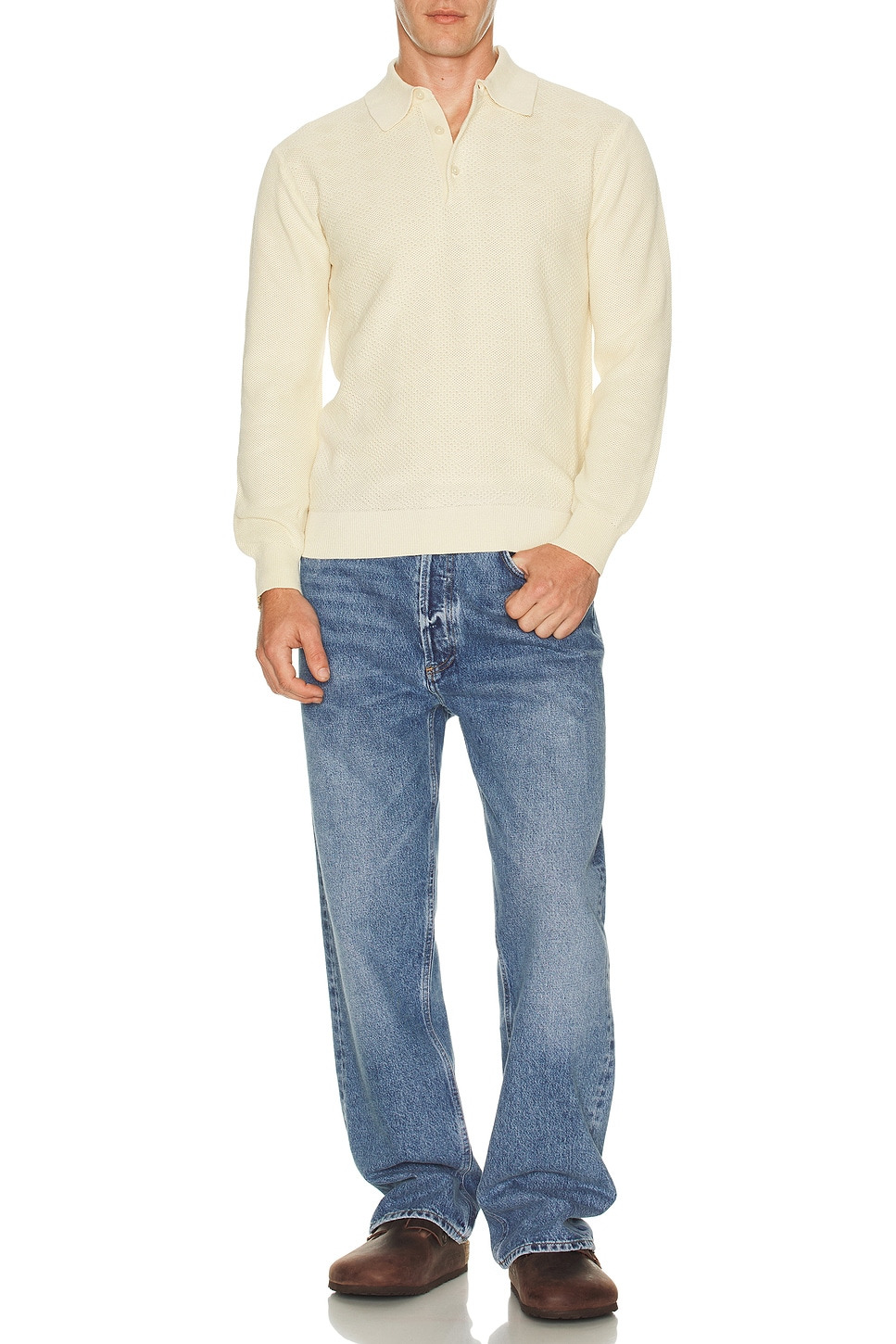 Knit Polo Diamond Pattern - 4