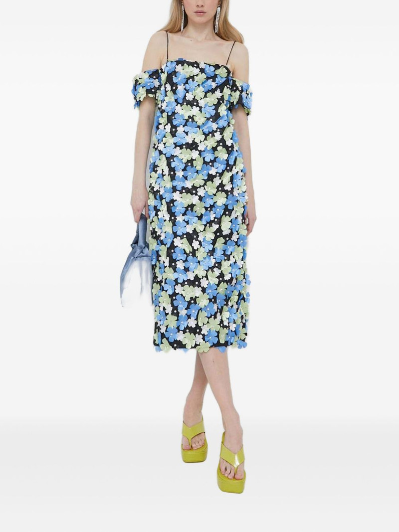 floral-embellished midi dress 1