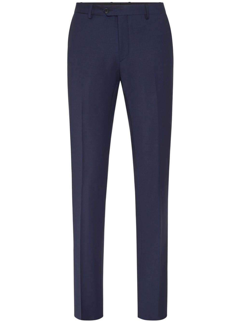 straight-leg wool-blend trousers - 1