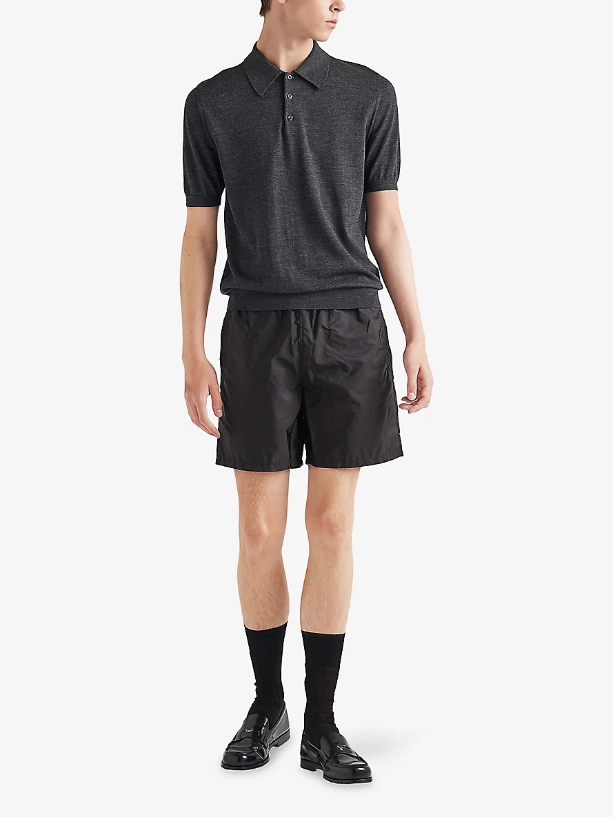 Triangle-Logo Re-Nylon Swim Trunks - 2