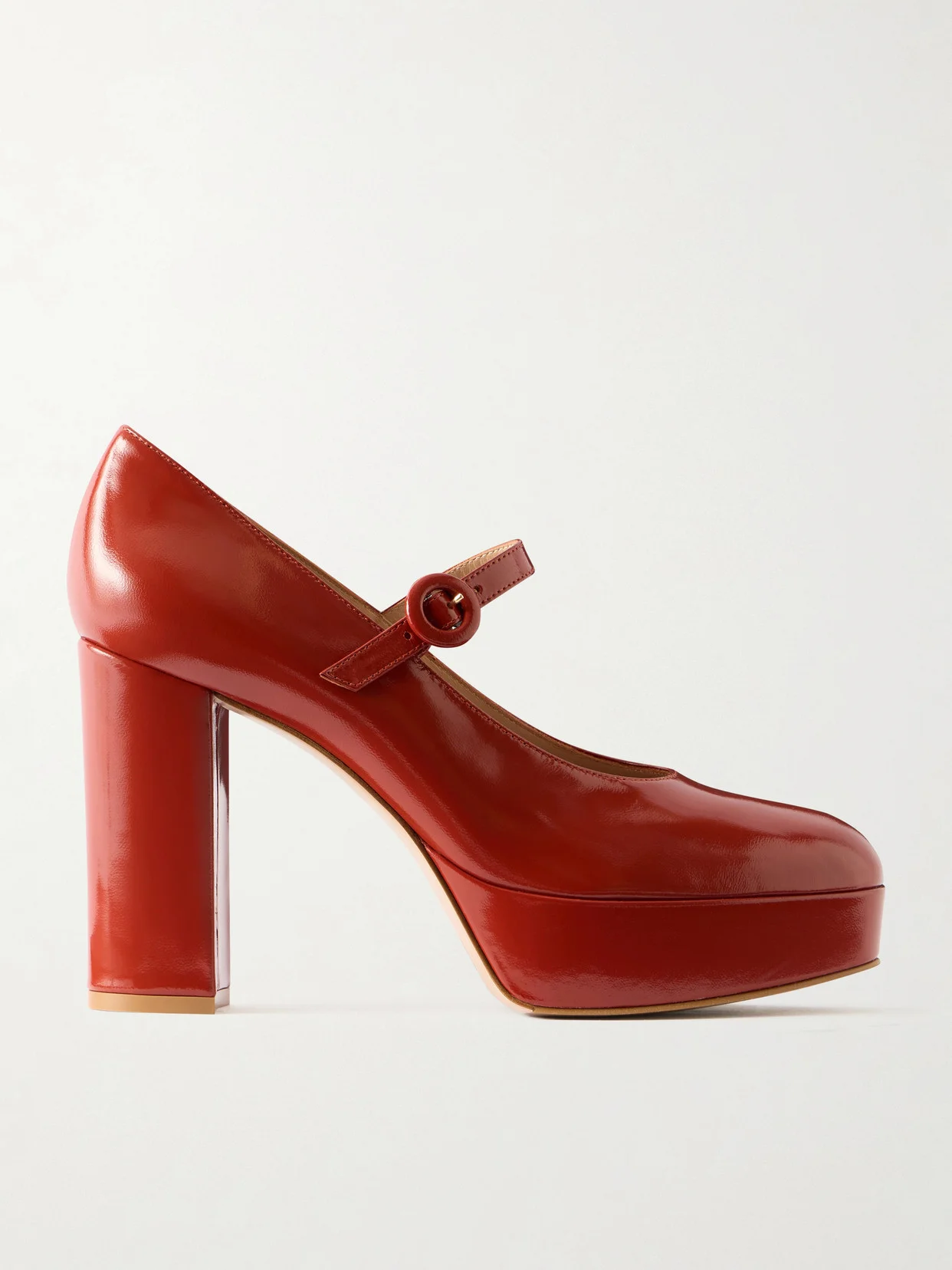 70 Glossy Leather Mary Jane Pumps - 1