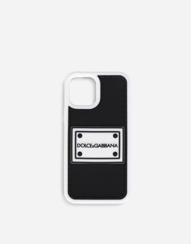 Rubber iPhone 12 Pro cover with branded plate - 1