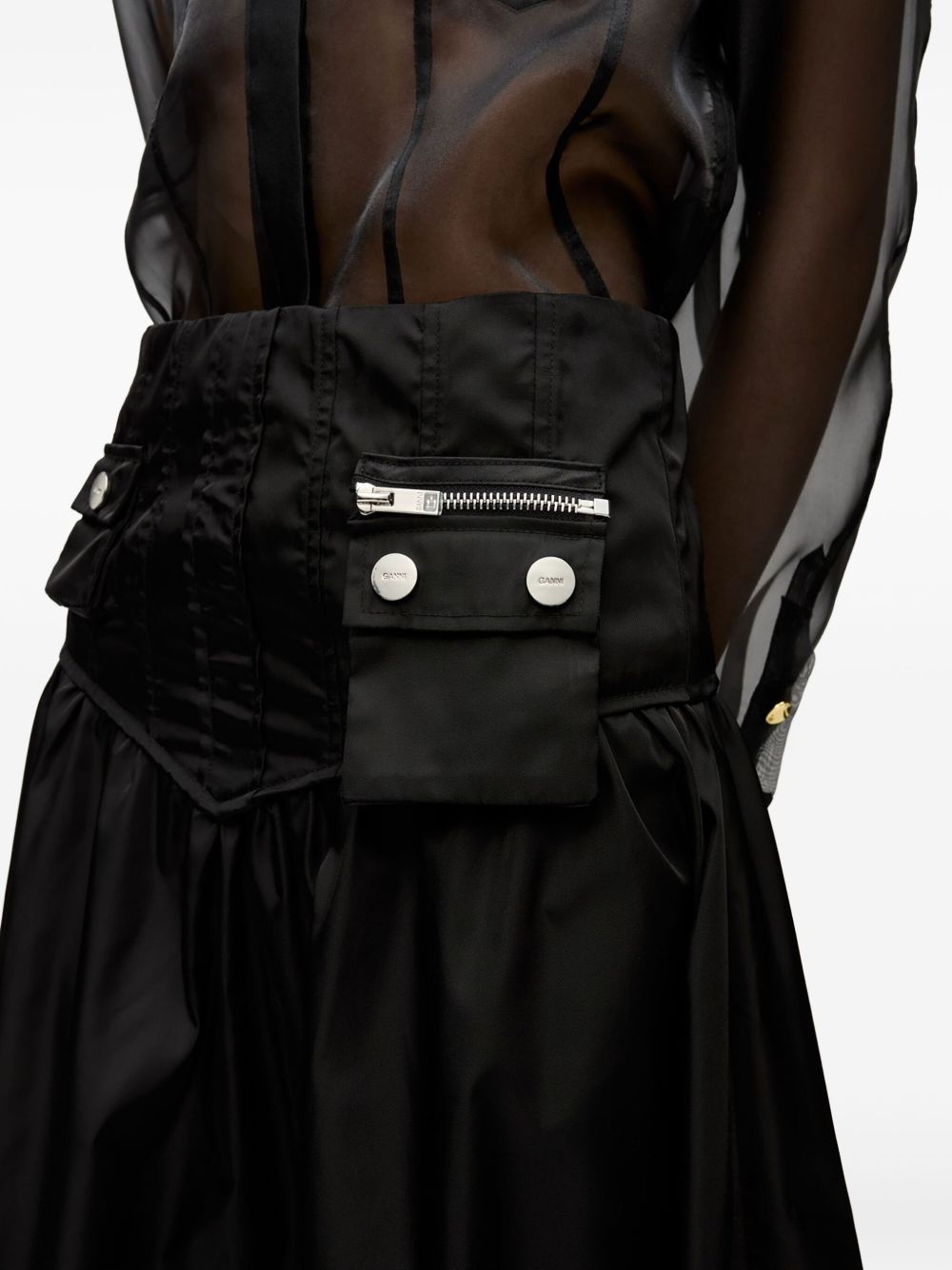 high-waisted maxi skirt - 4