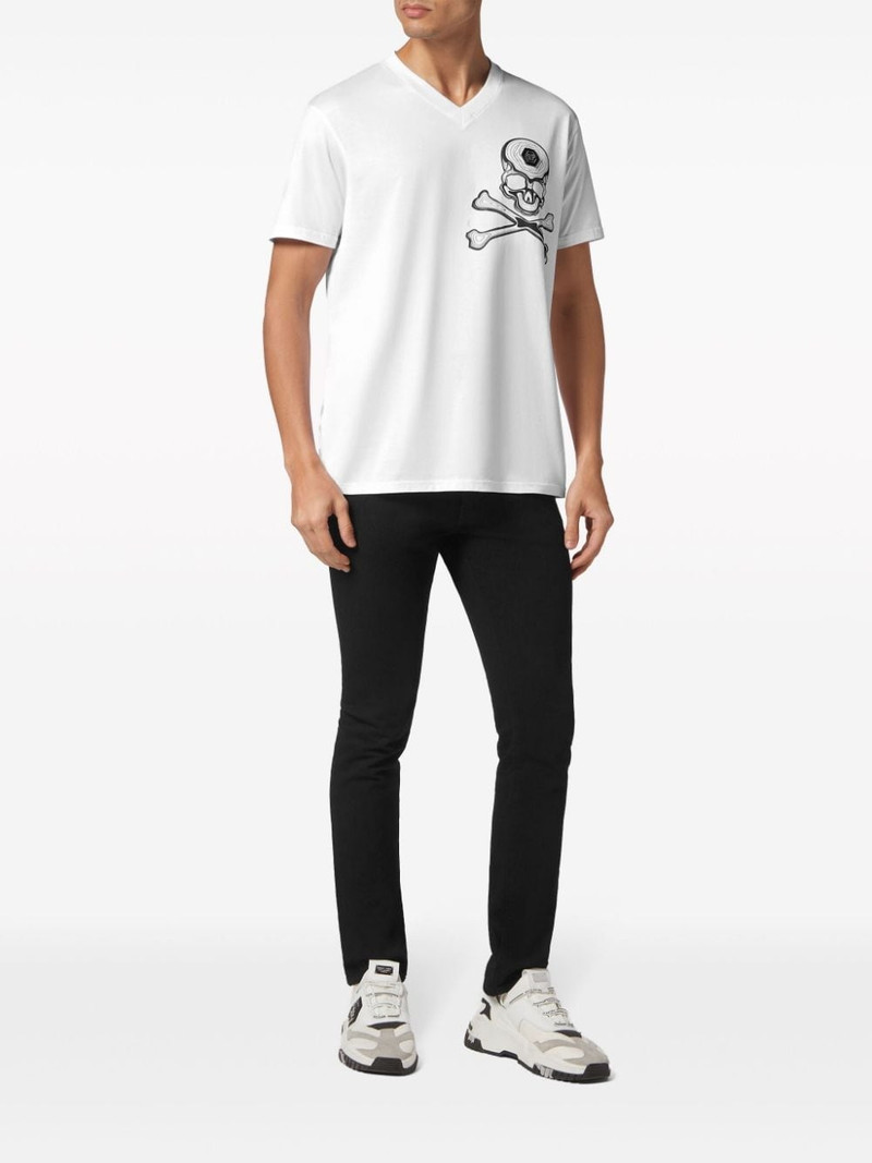 PHILIPP PLEIN Skull-print cotton T-shirt outlook