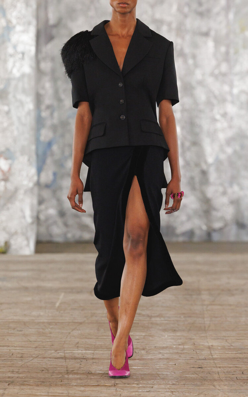 diotima Castries Slit Skirt black outlook