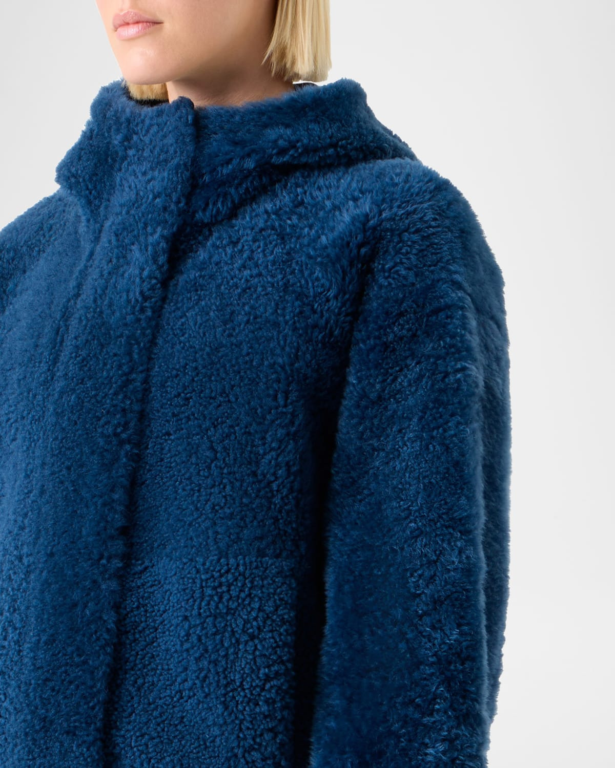 Gracie Lamb Shearling Hooded Jacket - 5