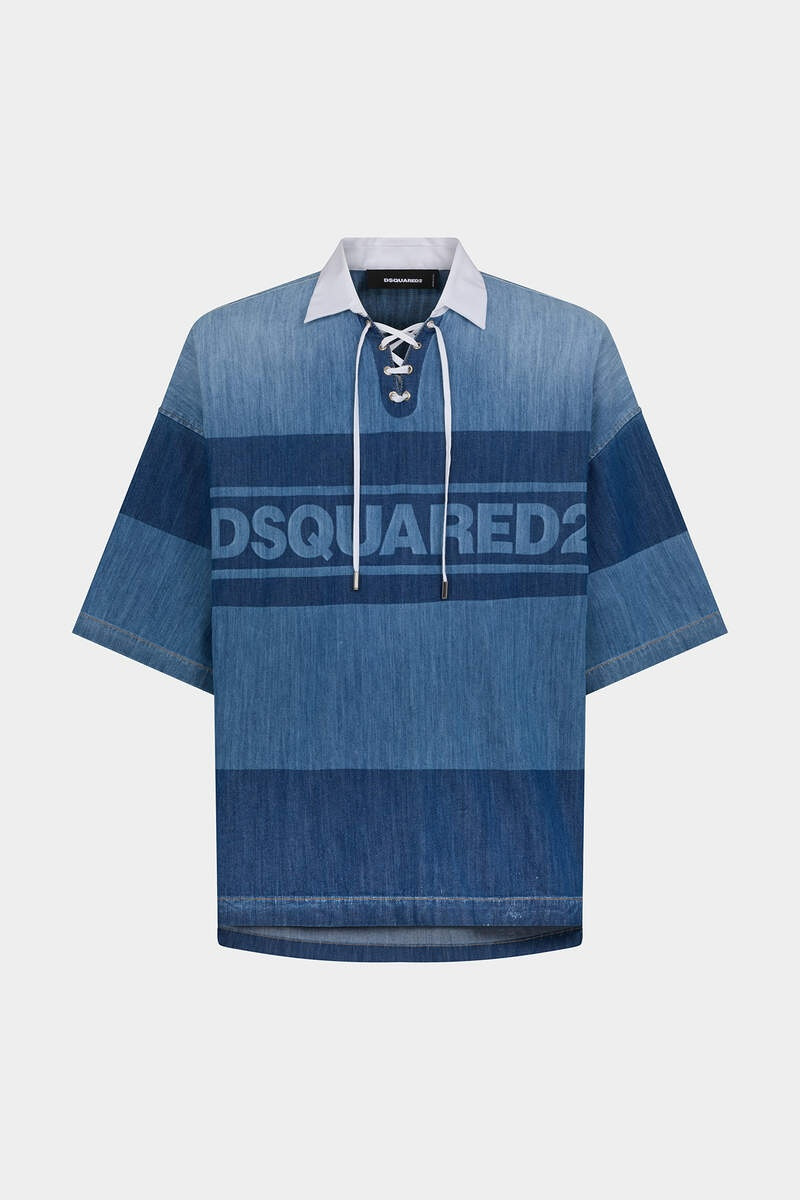 DENIM RUGBY POLO SHIRT 1