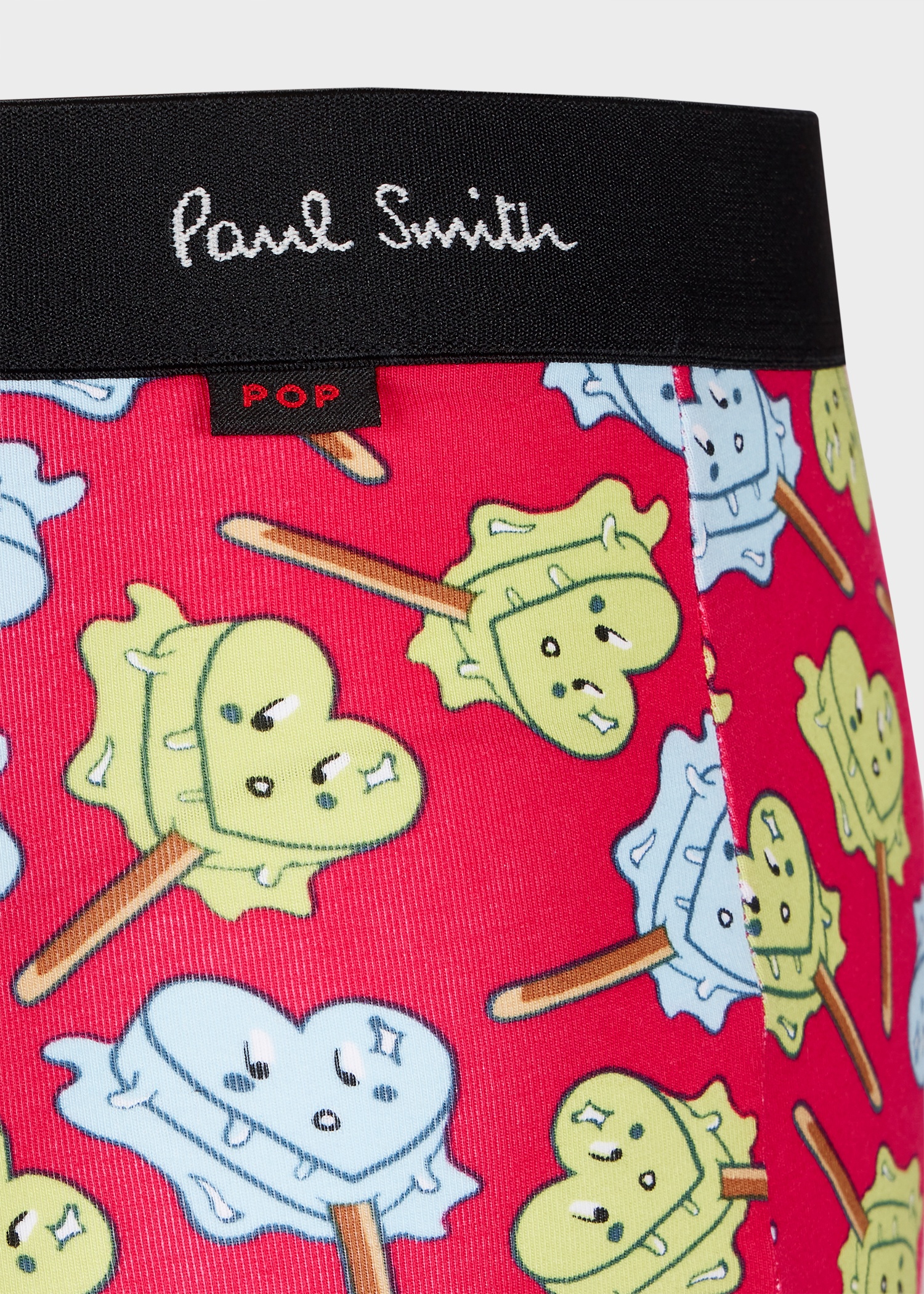 Red 'Melted Lolly' Print Boxer Briefs - 3