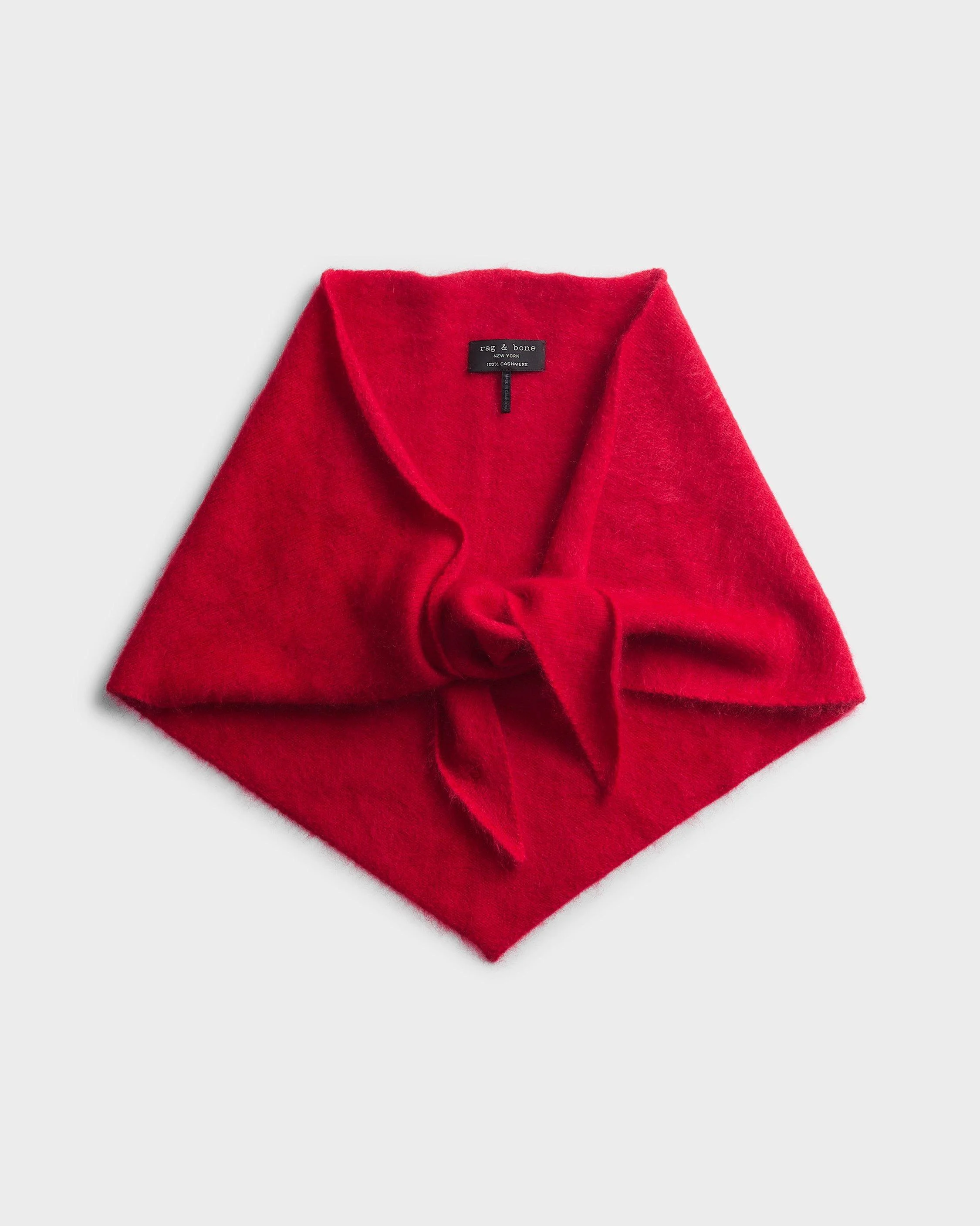 Jada Brushed Cashmere Bandana Scarf - 1