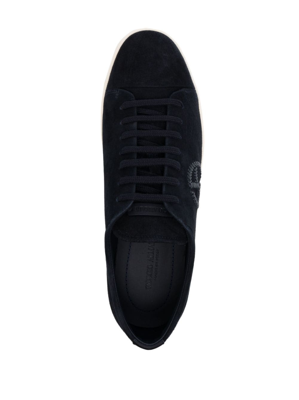 logo-embossed low-top sneakers - 4