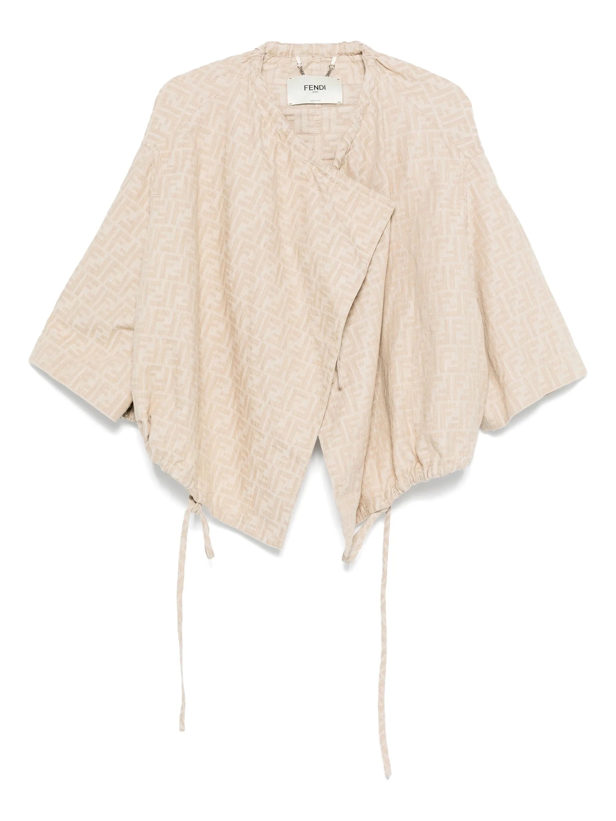 Fendi FF-jacquard Drawstring Jacket - 1
