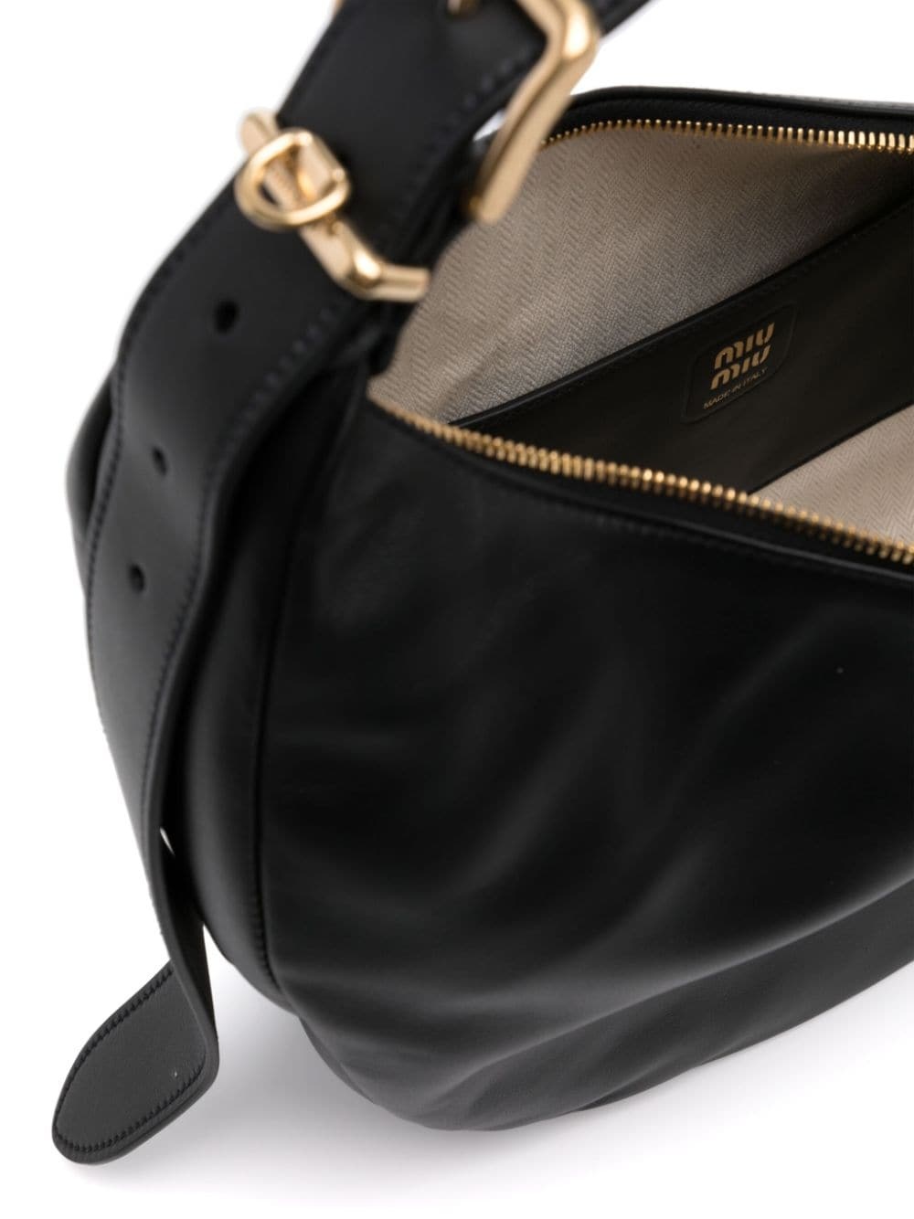 logo-debossed leather tote bag - 5