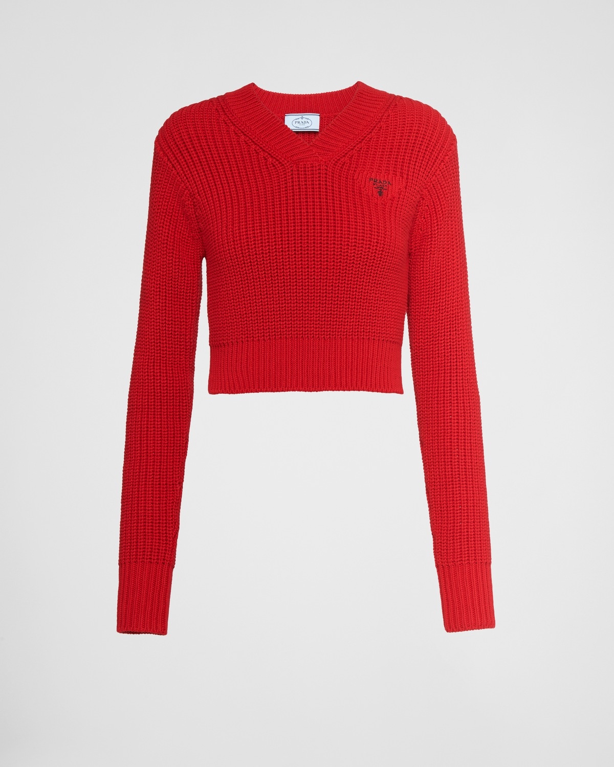 Cotton crew-neck sweater - 1