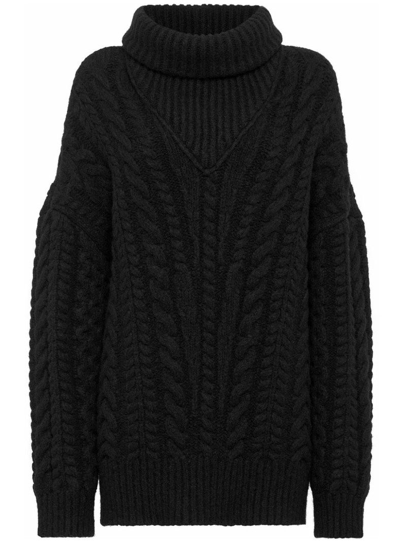 Skull&Bones cable-knit jumper 1