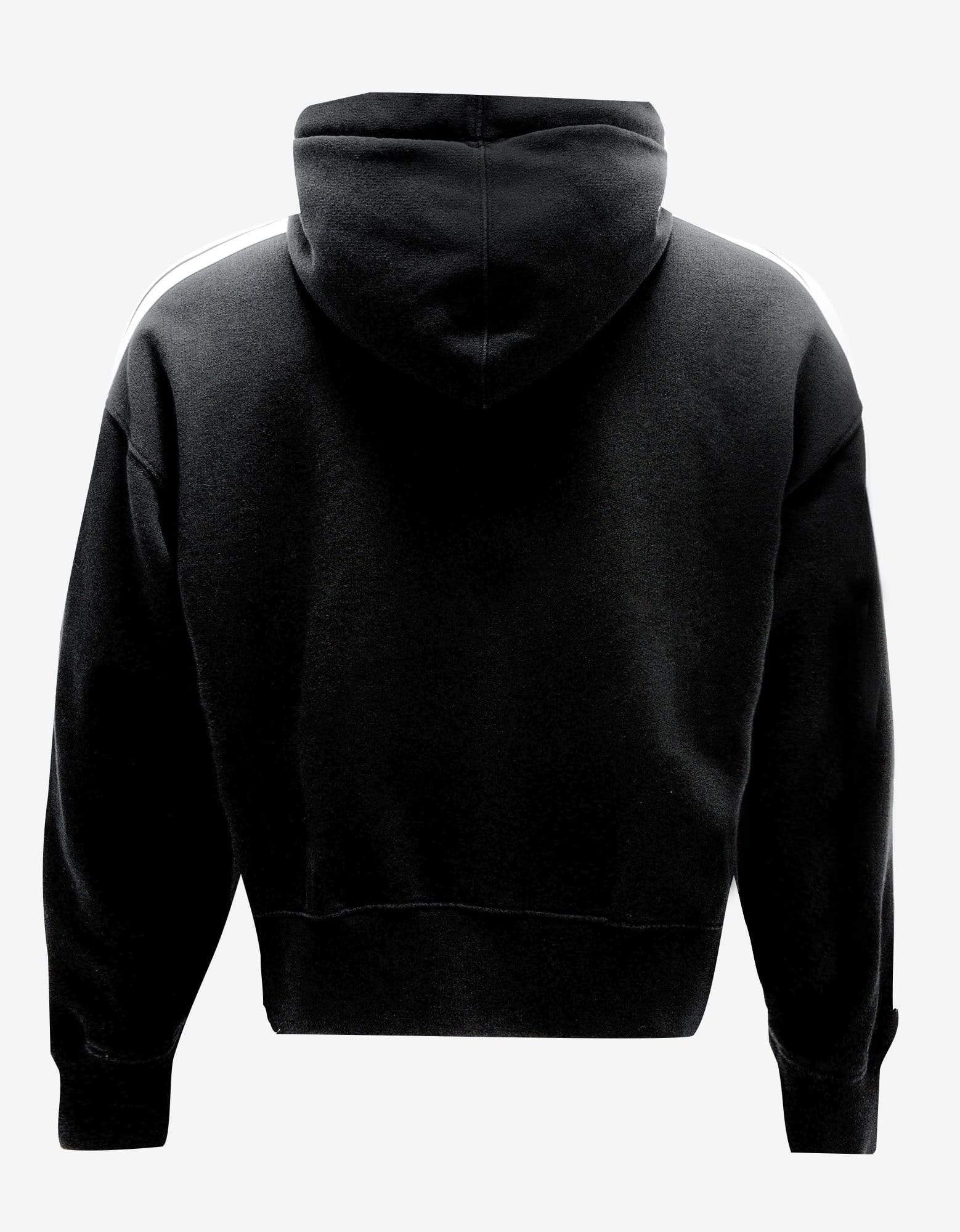Palm Angels Black Fleece Track Hoodie - 2