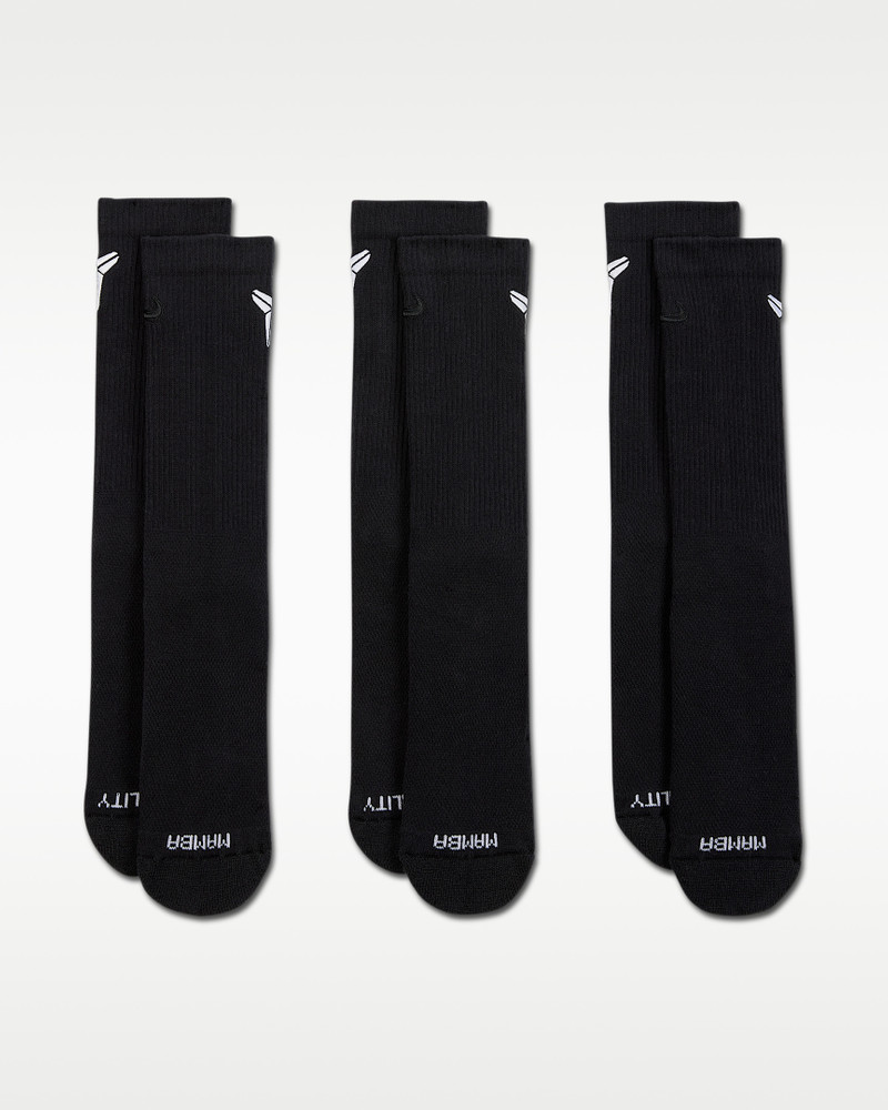 Nike Nike Everyday Elevated "Kobe" Crew Socks (3 Pairs) outlook